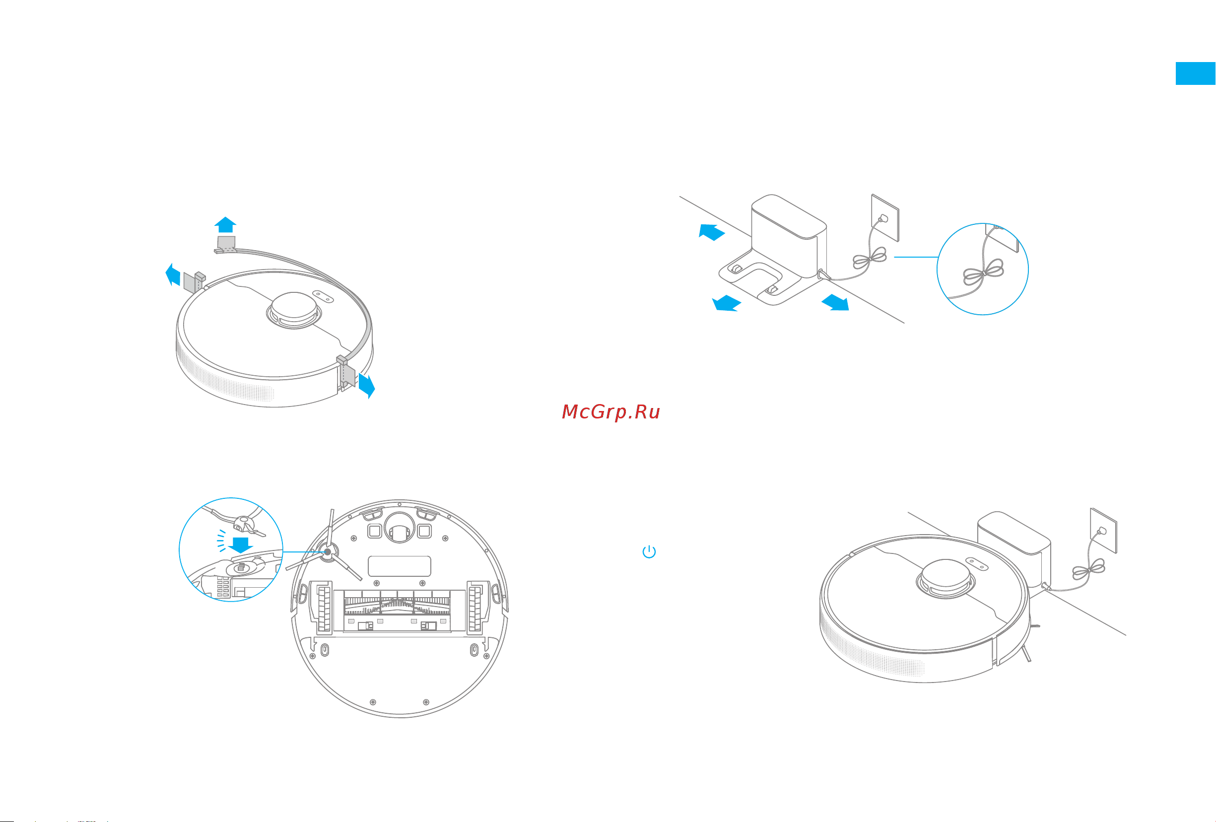 Dreame Bot Robot Vacuum and Mop D9 Max Black [127/175] Zamontuj szczotkę boczną