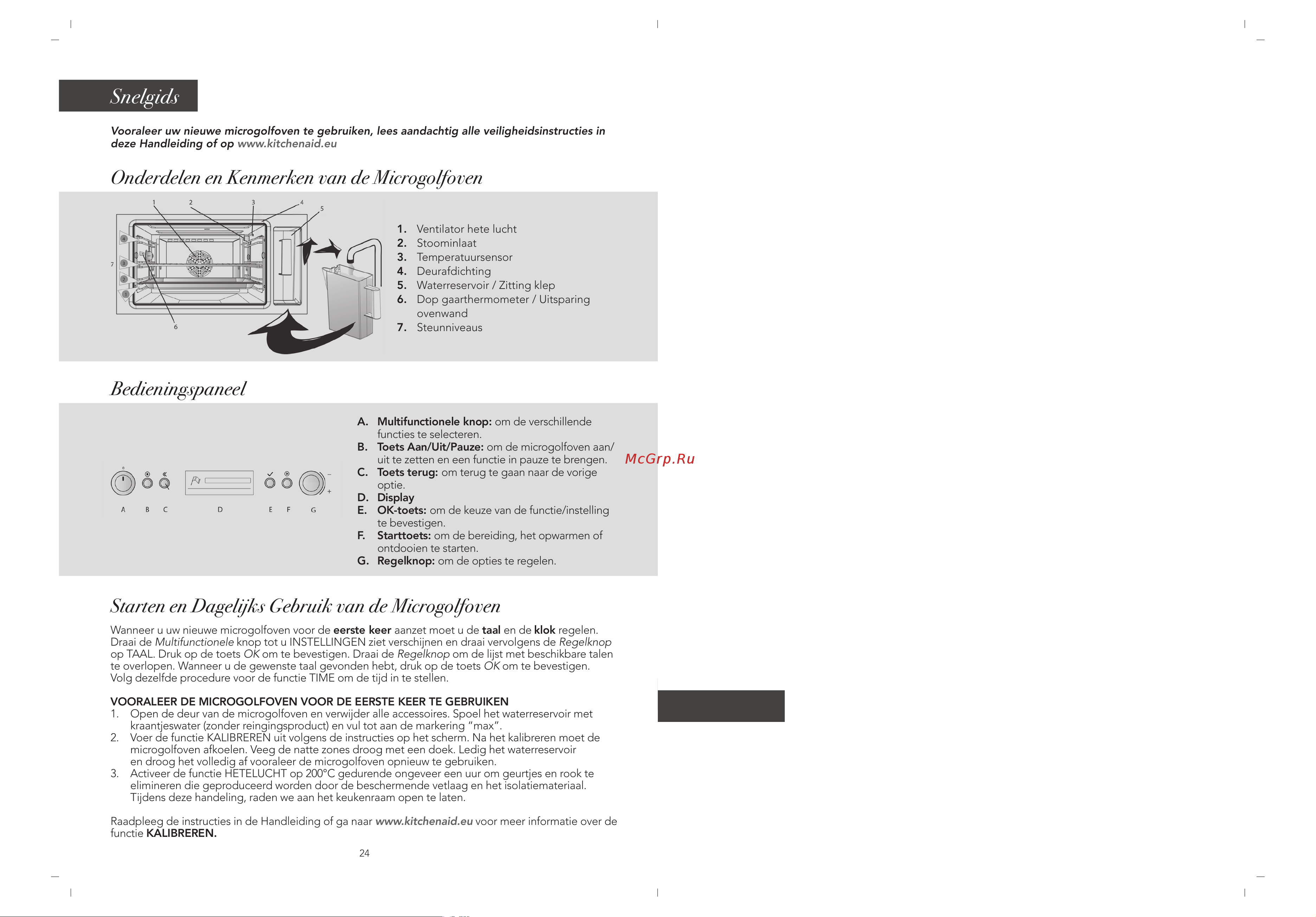 KitchenAid KOQCXB 45600 [21/22] Snelgids