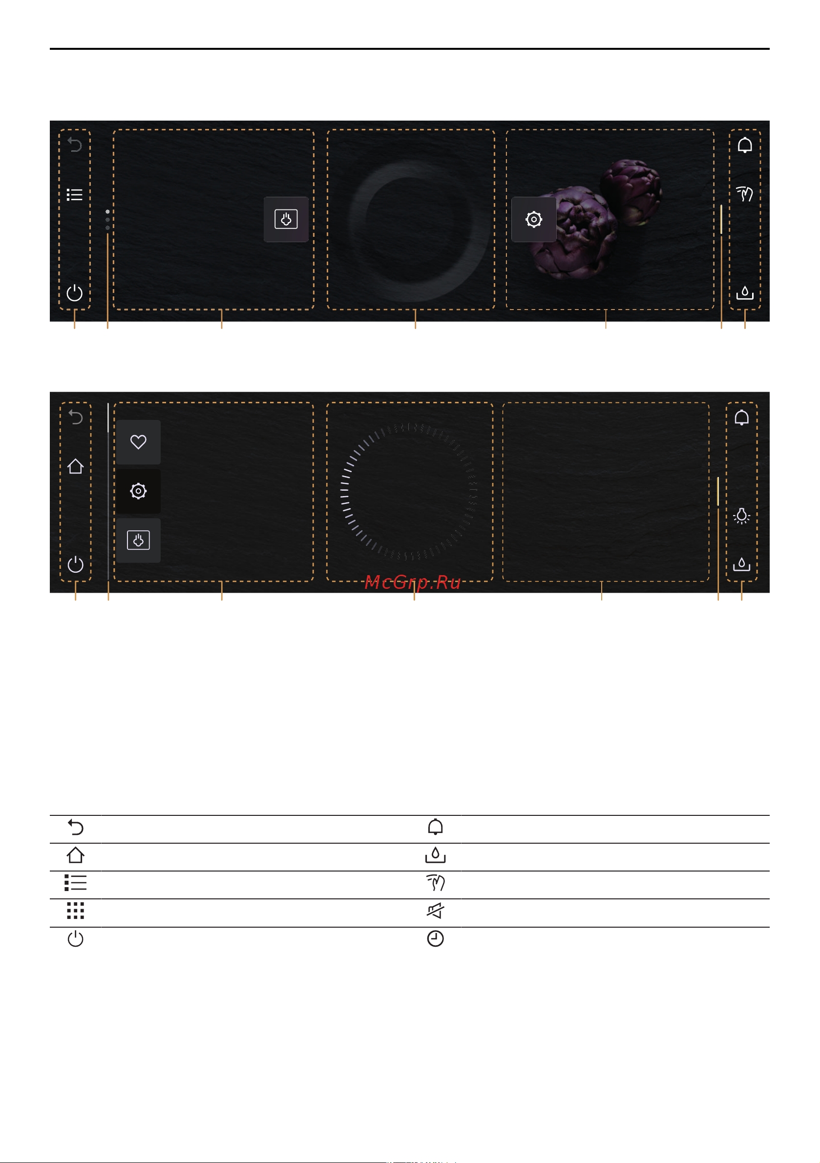 V-ZUG S4T-23026 Miroir noir [11/56] Элементы управления и индикации