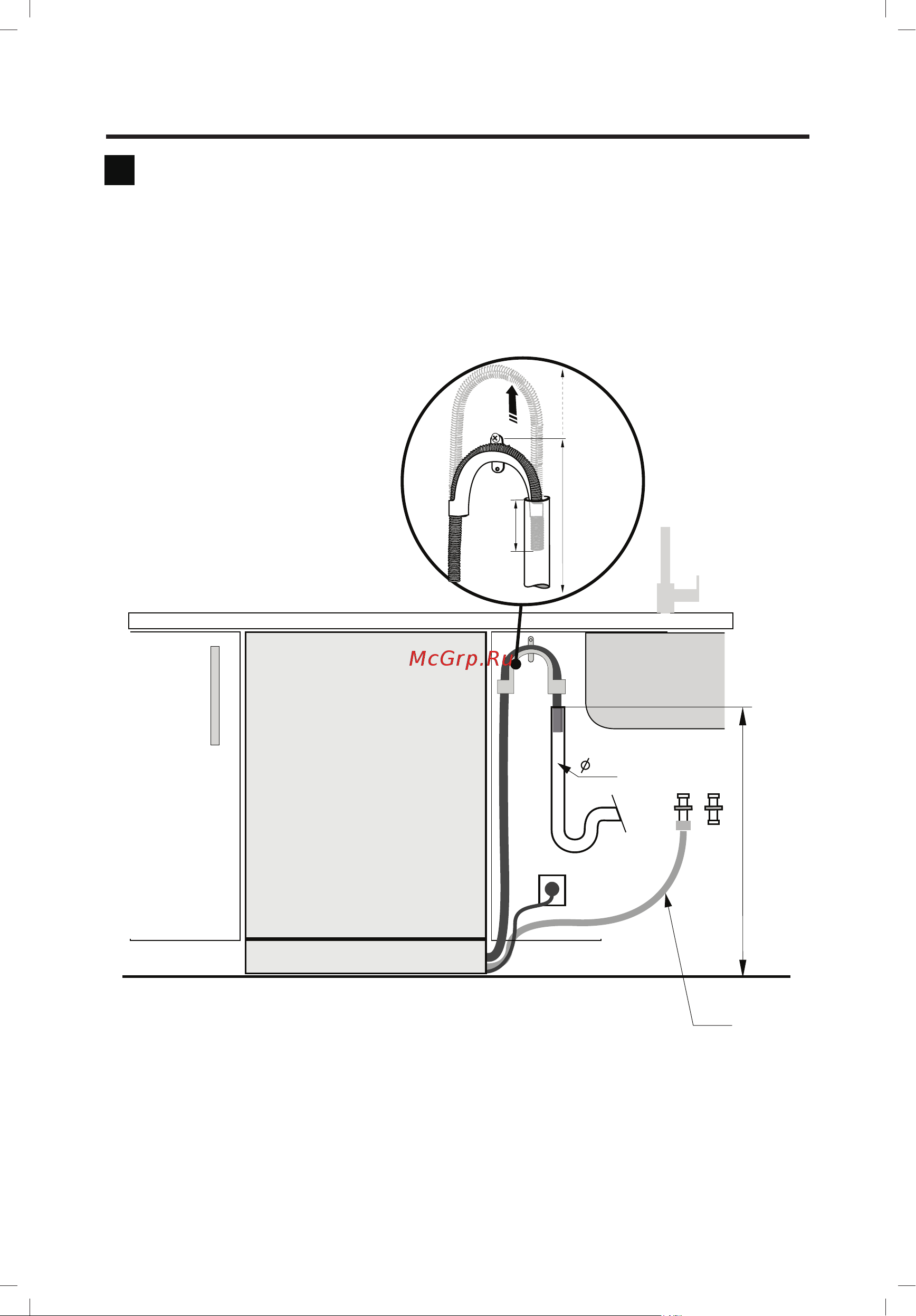 Haier HDWE13-191RU [19/146] Варианты подвода и слива воды выберите наиболее подходящий для вас