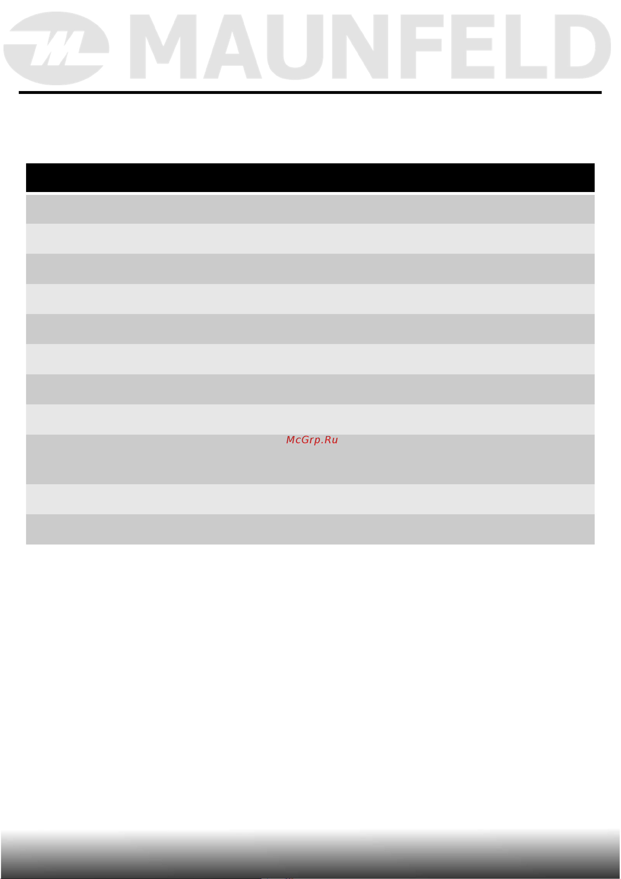 Maunfeld BOX Push 40 Black [6/18] Технические характеристики