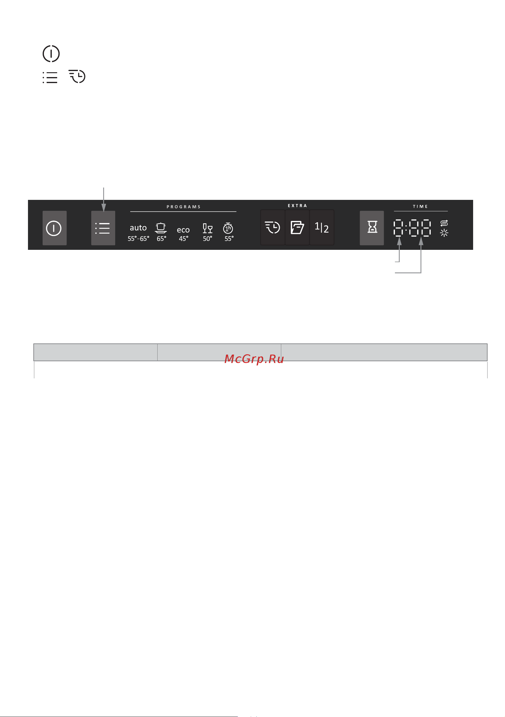 Gorenje GV561D11 [4/25] Опции настройки