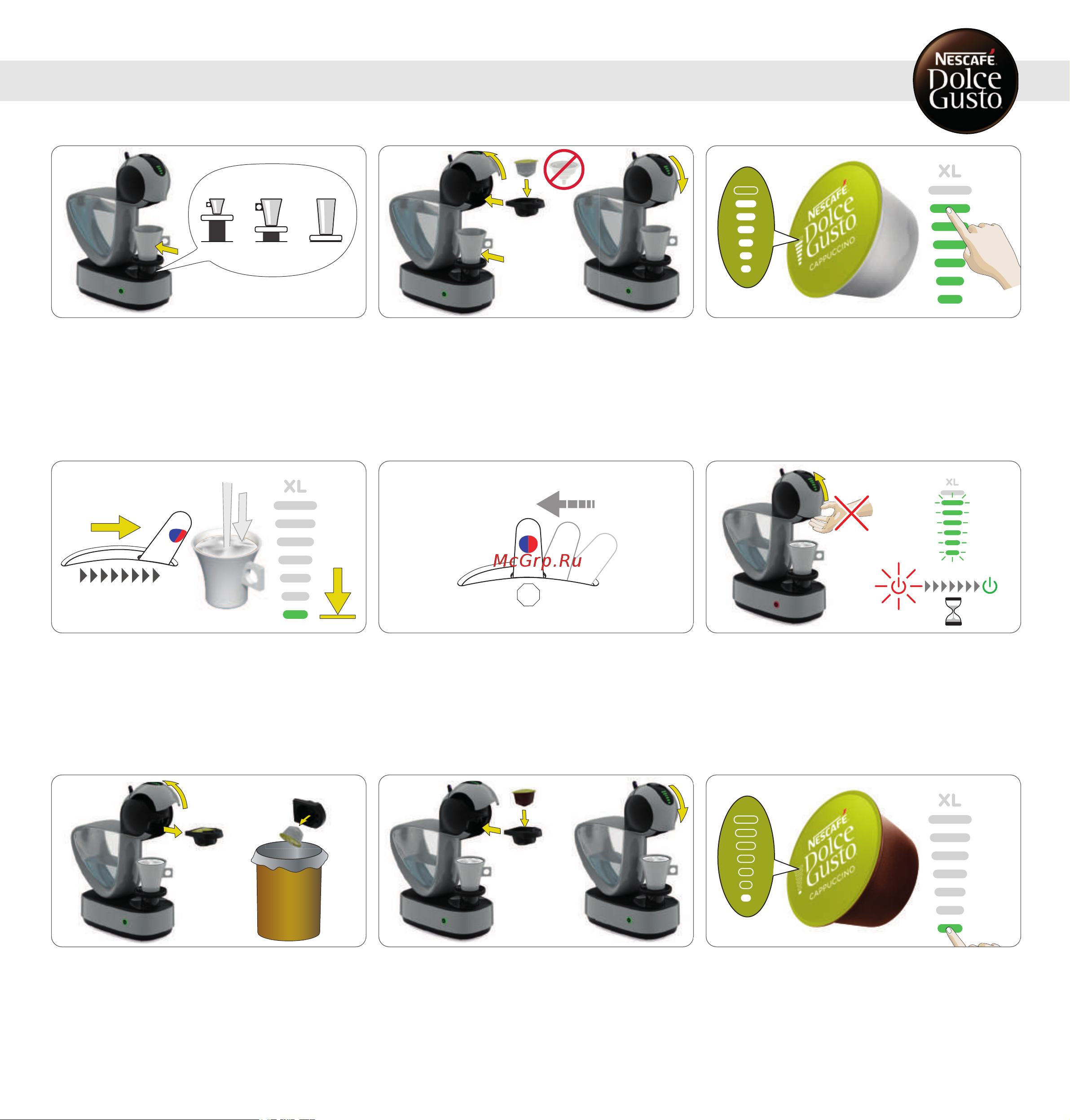 Krups KP270A10 [11/20] Two capsules e g cappuccino