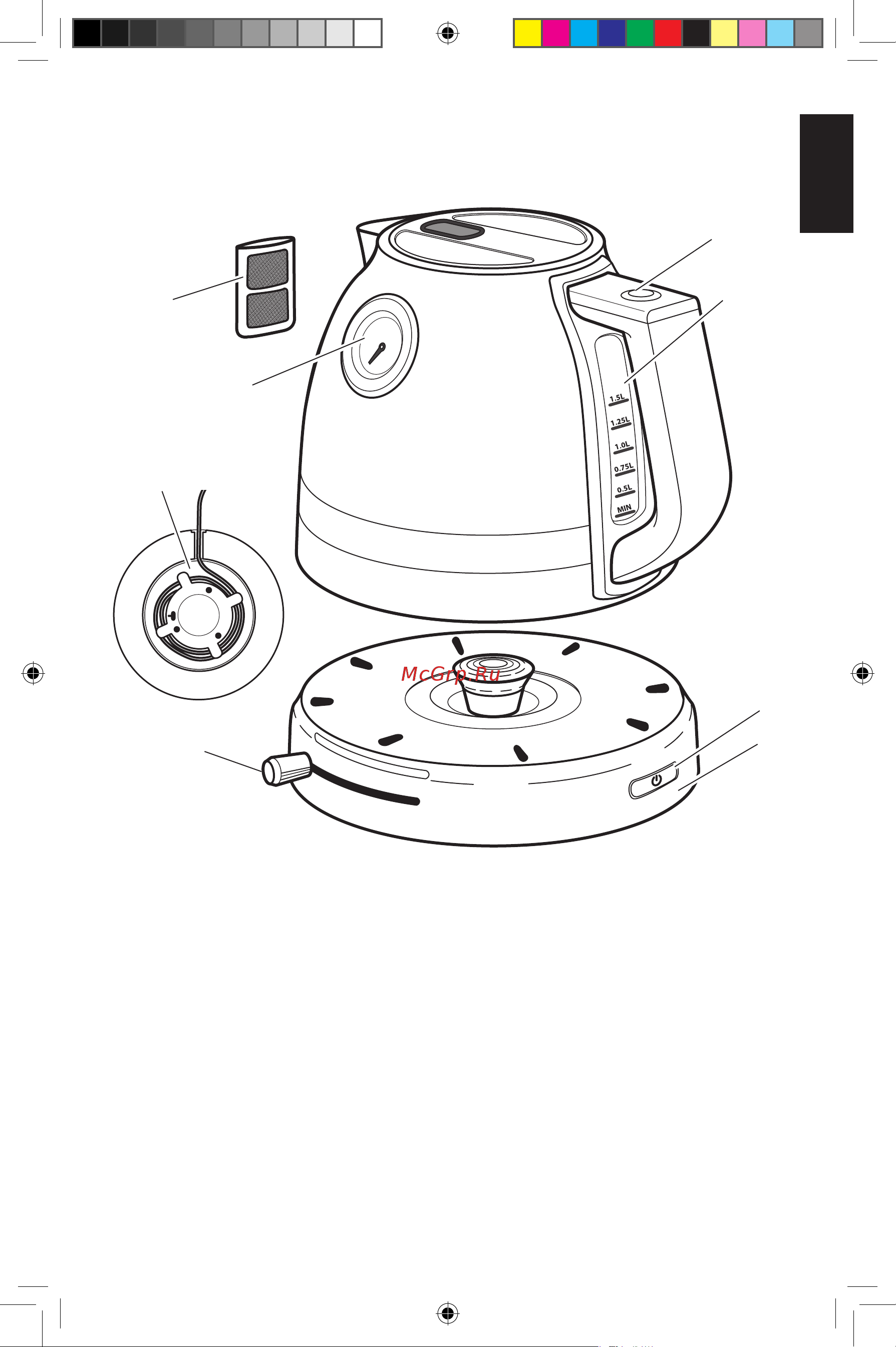 KitchenAid 5KEK1522EIB [2/11] Части и их характеристики