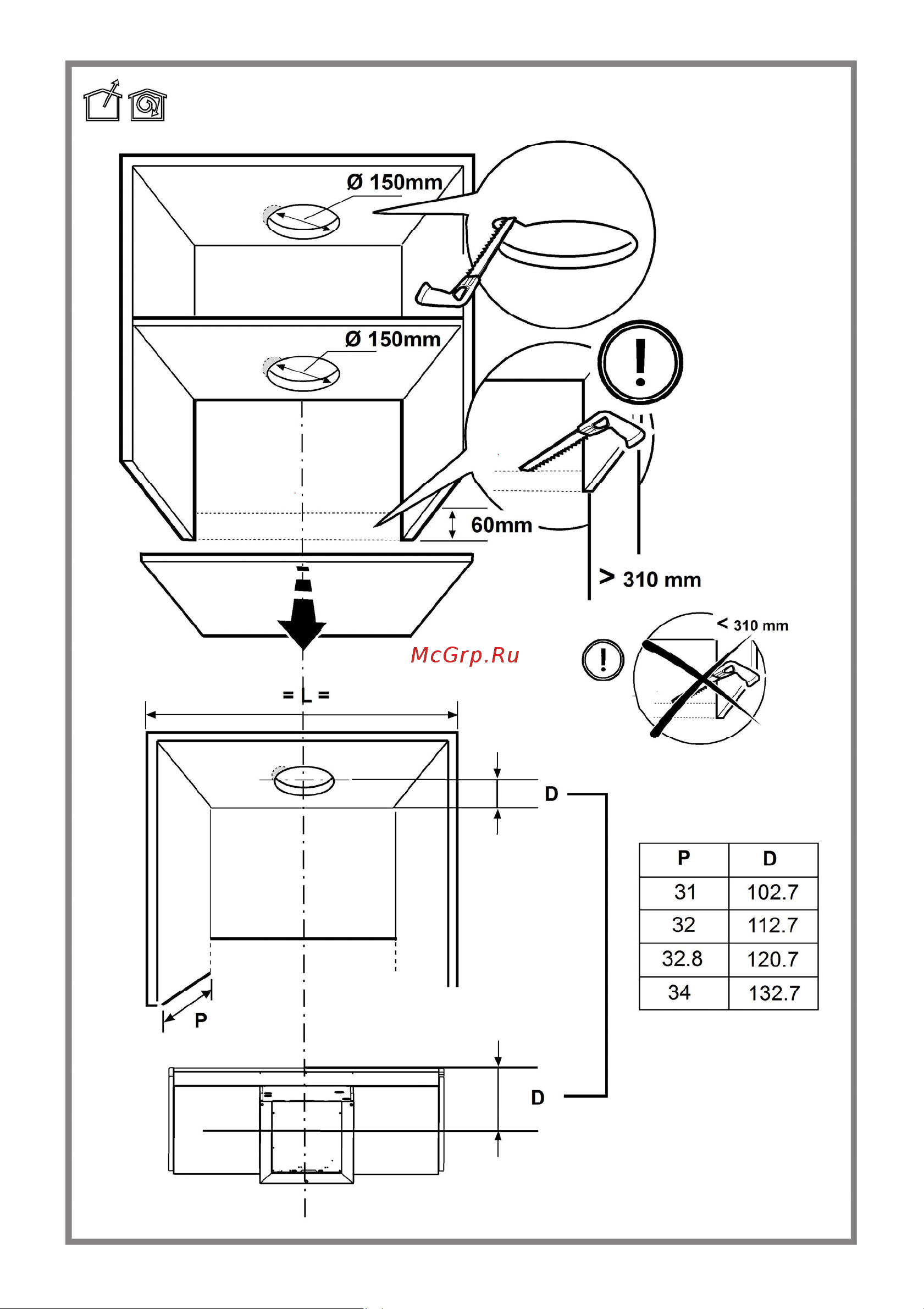 Elica BOXIN LX/BL MAT/A/60 Инструкция по эксплуатации онлайн [6/128] 648742