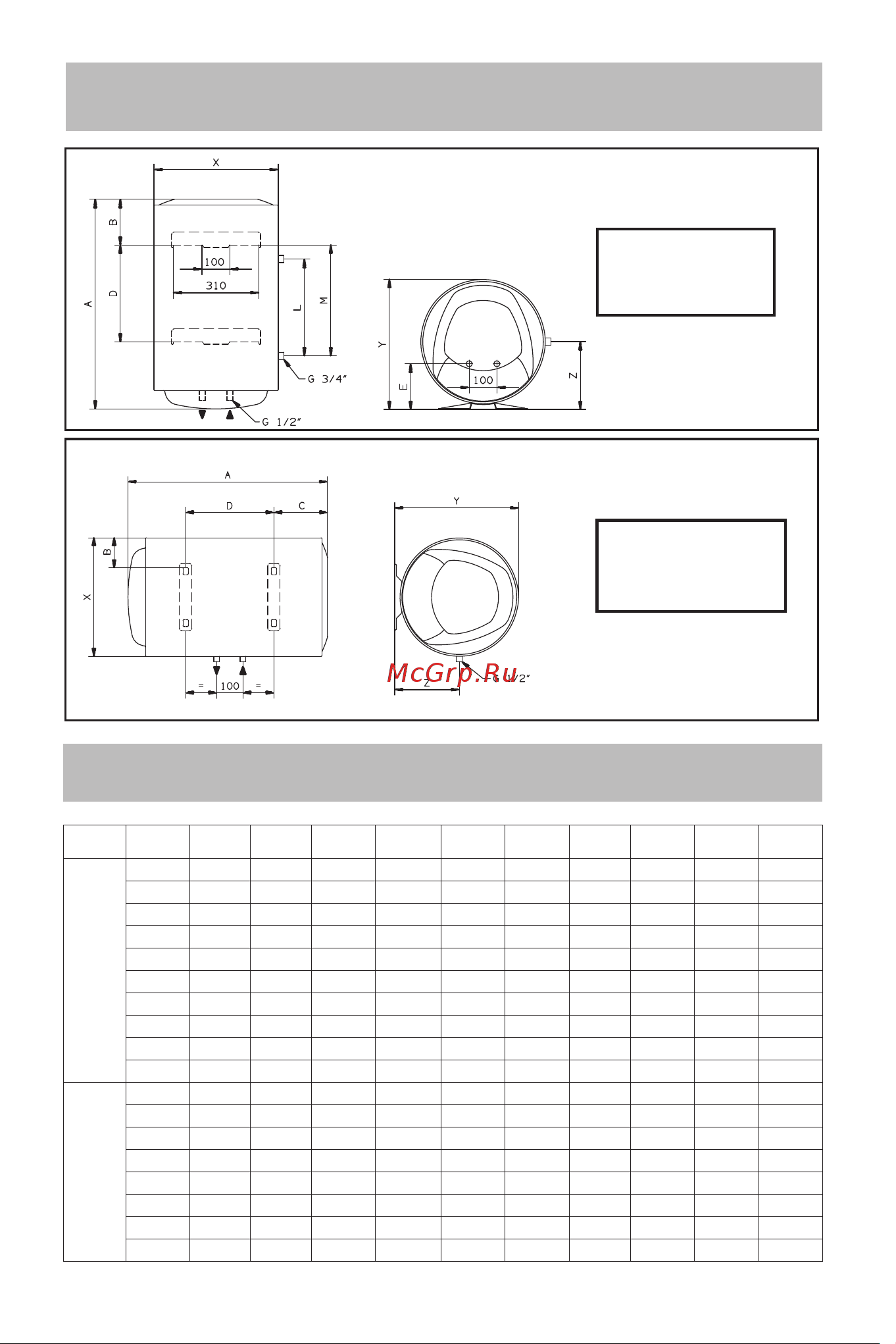 Ariston PRO1 R INOX ABS 65 V SLIM 2K [61/64] Размеры dimensions
