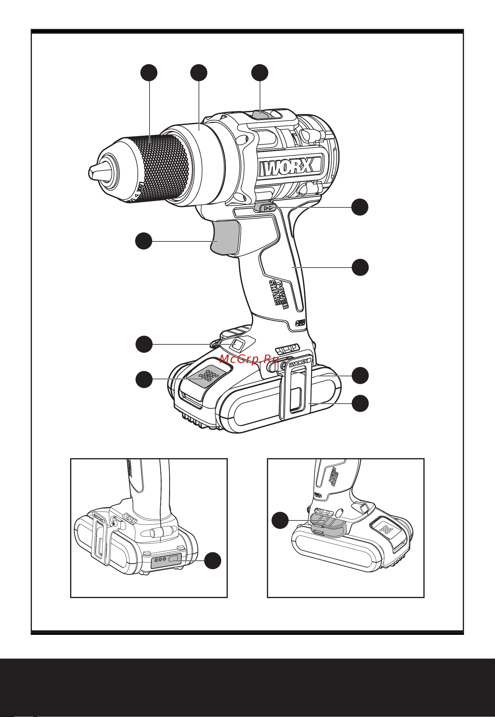 Worx WX352.9 Инструкция по эксплуатации онлайн [2/14] 648924