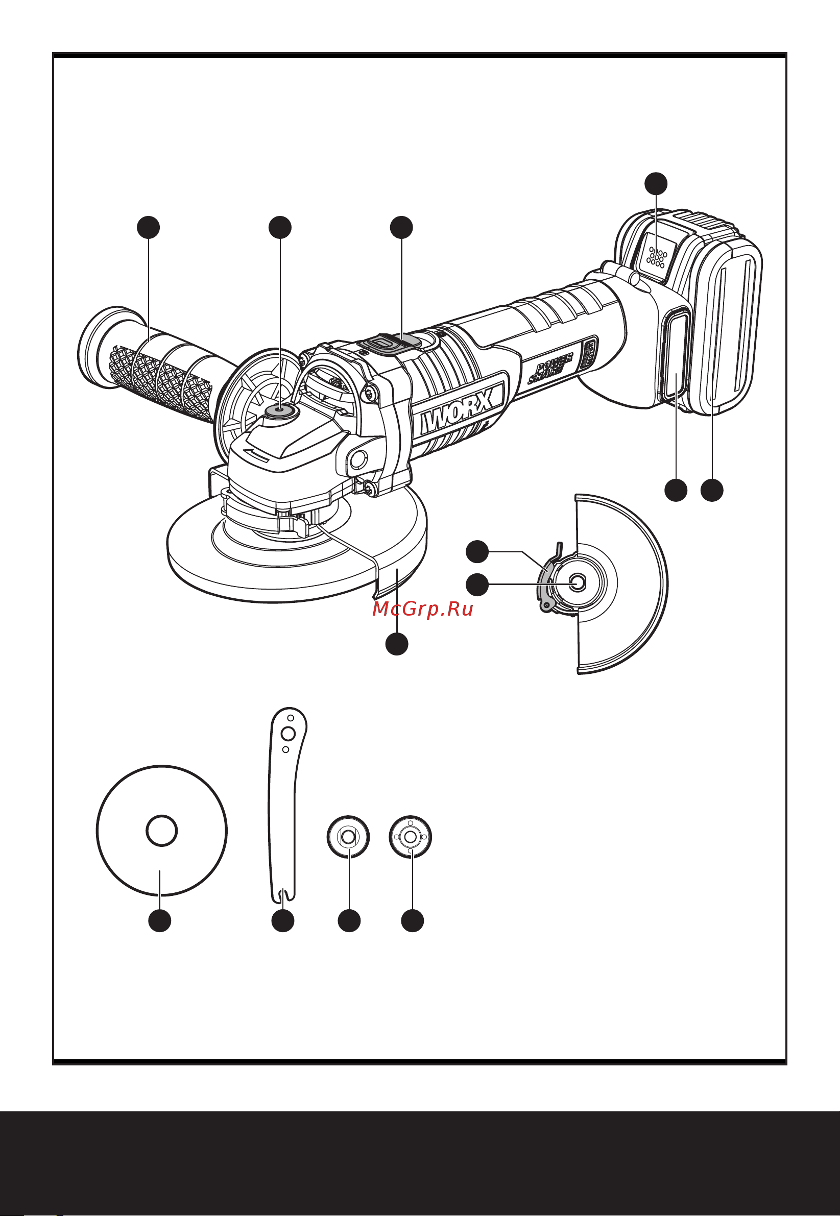 Worx WX812 Инструкция по эксплуатации онлайн [3/20] 648935