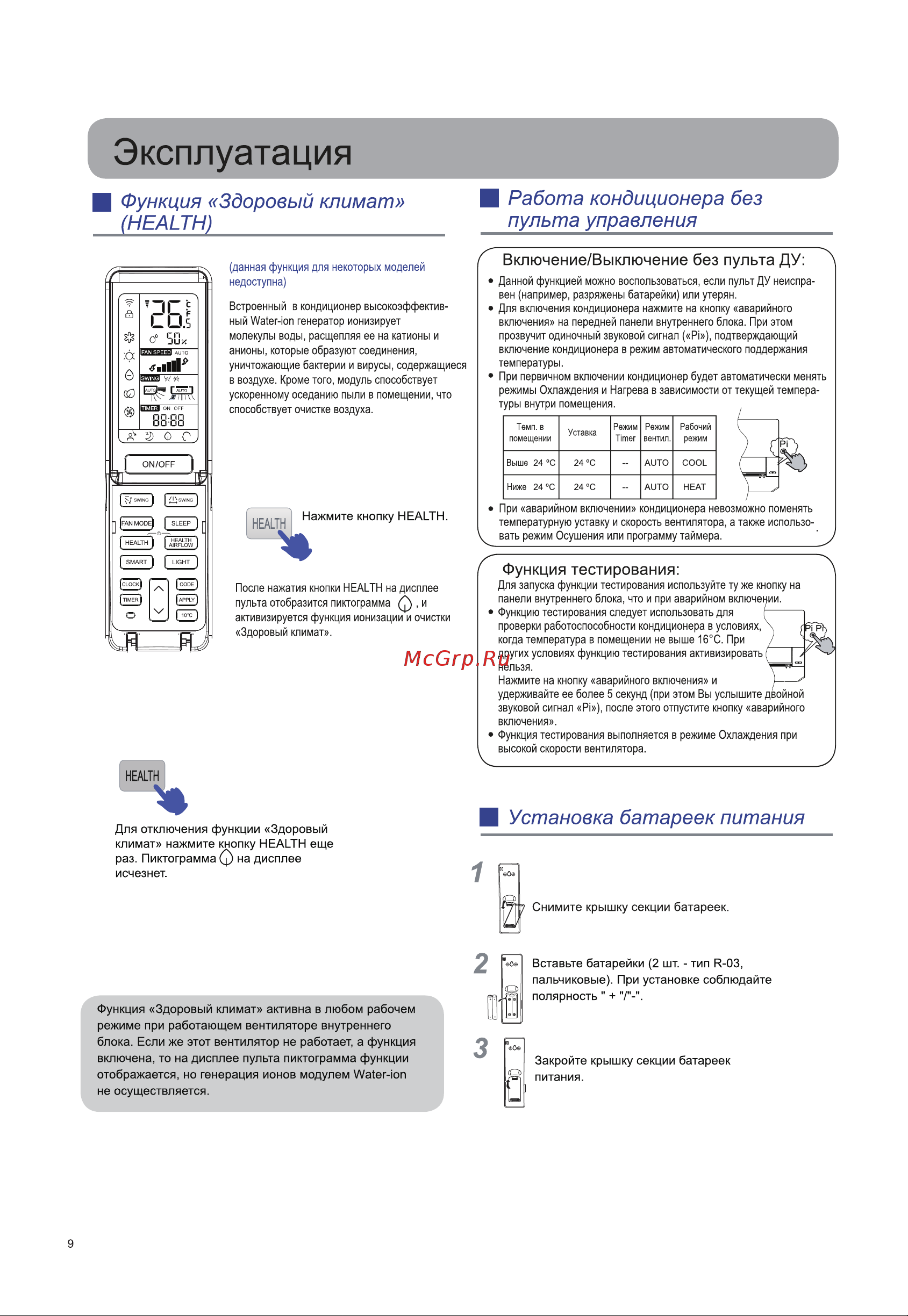 Haier HSU-09HFDN03R3(SDB) Инструкция по эксплуатации онлайн [12/48] 783581