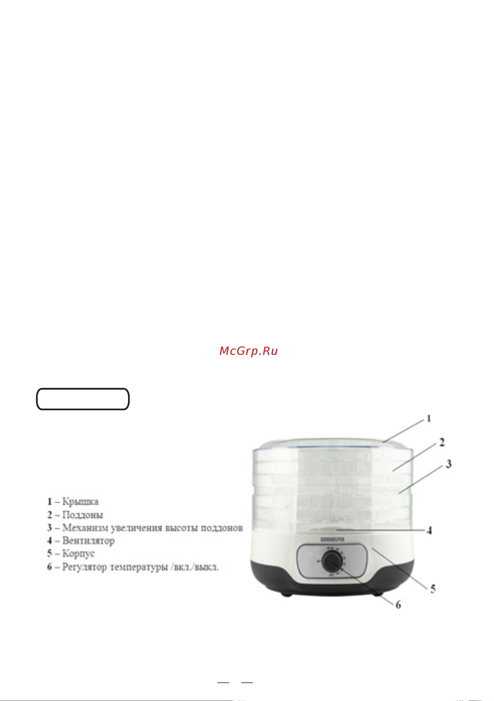 Goodhelper FD-F04 [2/8] Кнопка включения