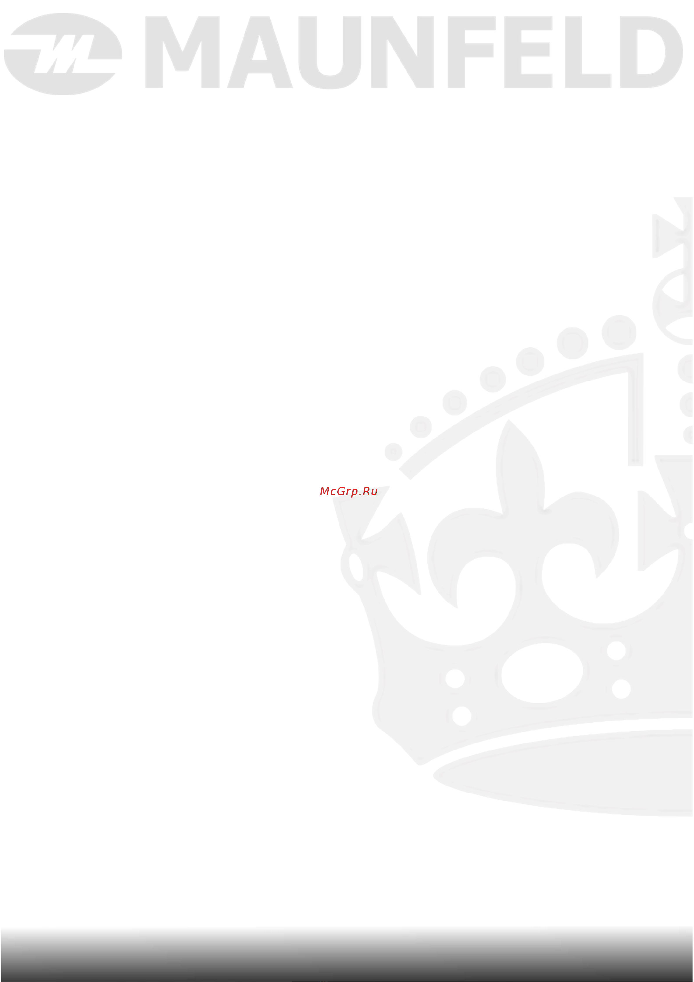 Maunfeld MFWD14106WH03 [2/72] Www maunfeld ru