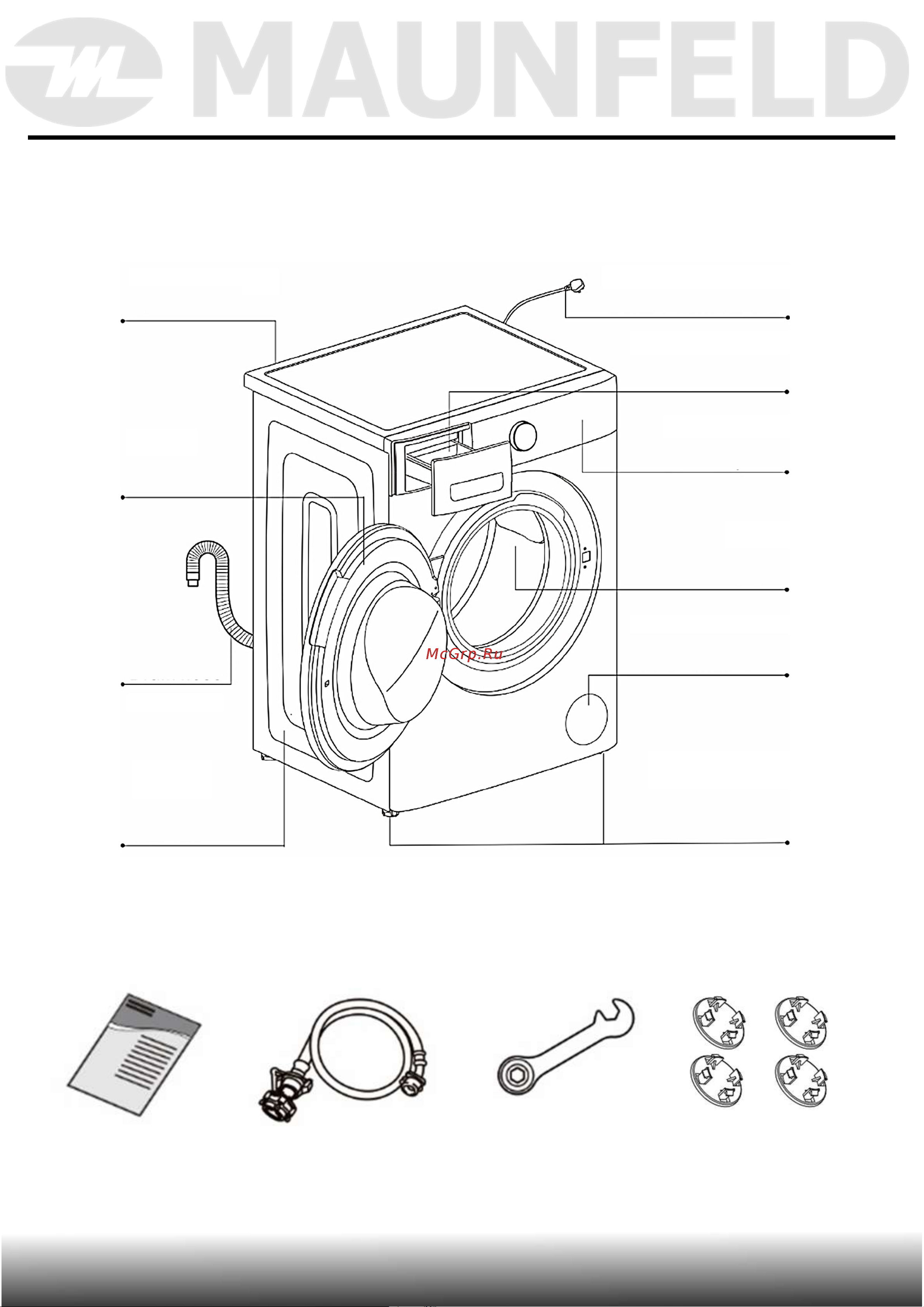 Maunfeld MFWM1410WH02 [13/64] Технические данные