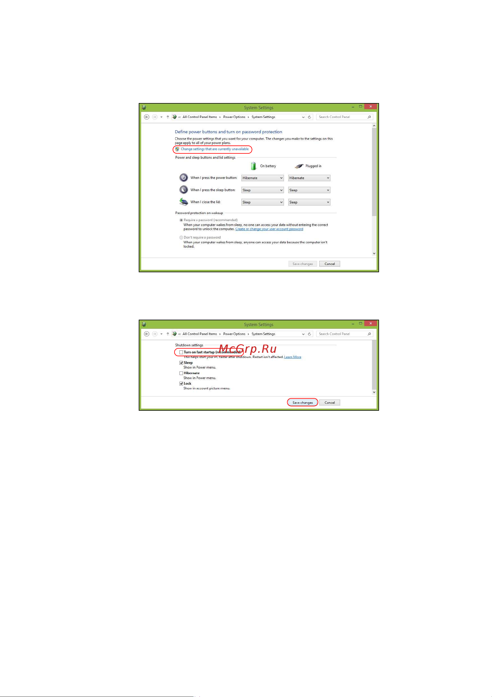 Acer ASPIRE ES1-571-5314 [50/95] Выберите
