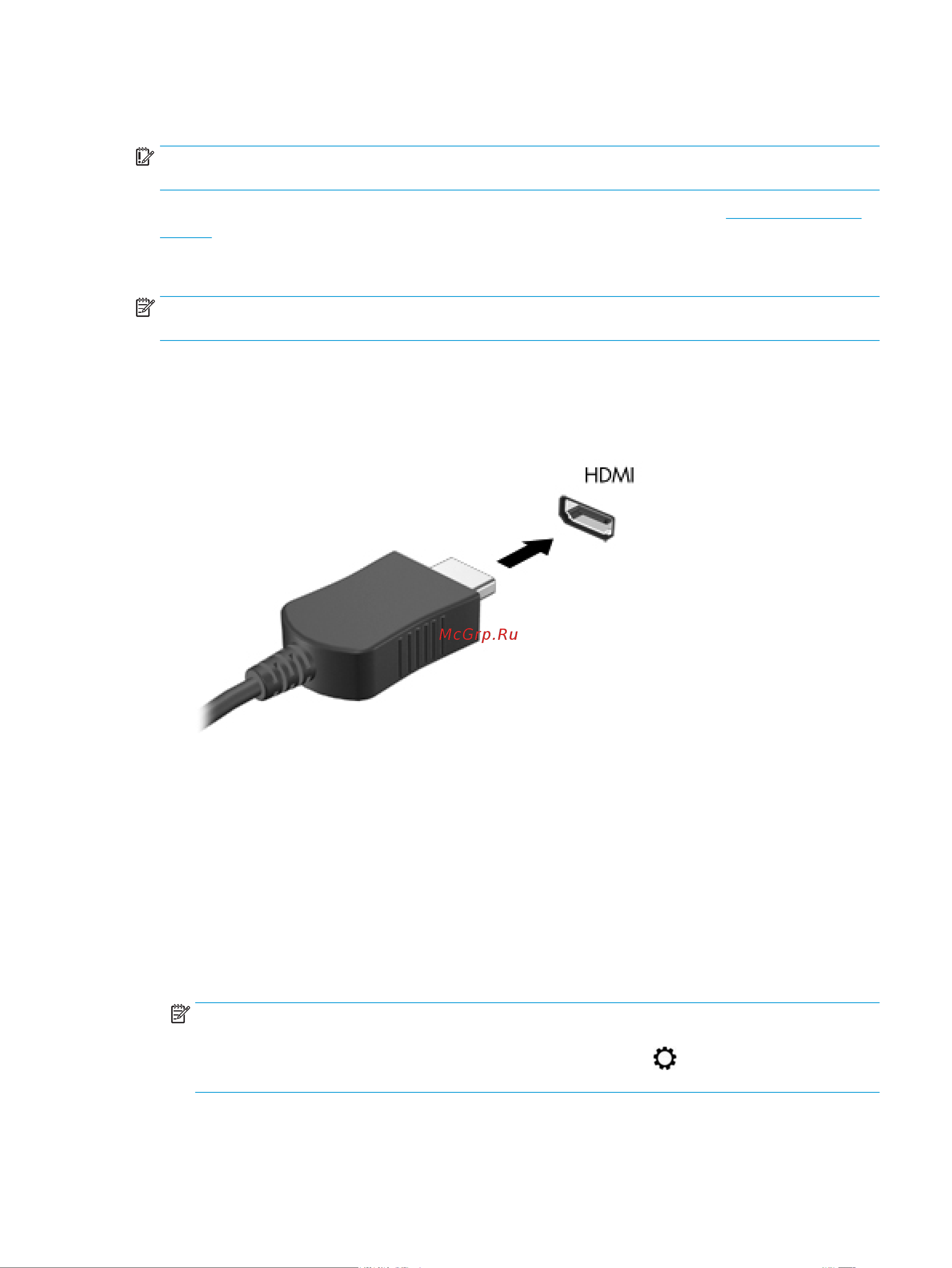 HP Pavilion Gaming 15-ec1058ur 22P97EA [33/79] Подключение видеоустройств с помощью кабеля hdmi