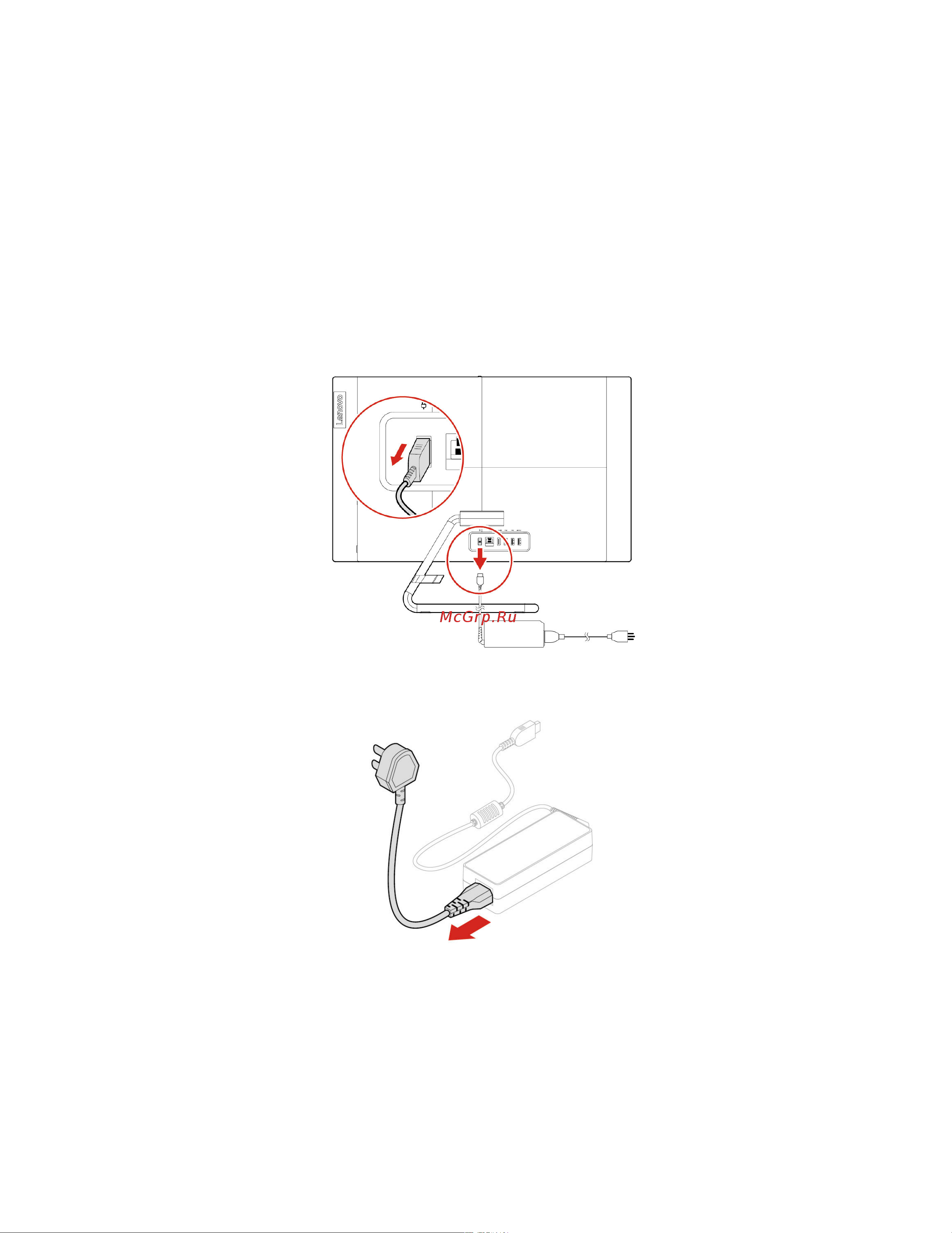 Lenovo IdeaCentre AIO 3 24IIL5 (F0FR003HRK) [44/98] Шнур питания и адаптер питания