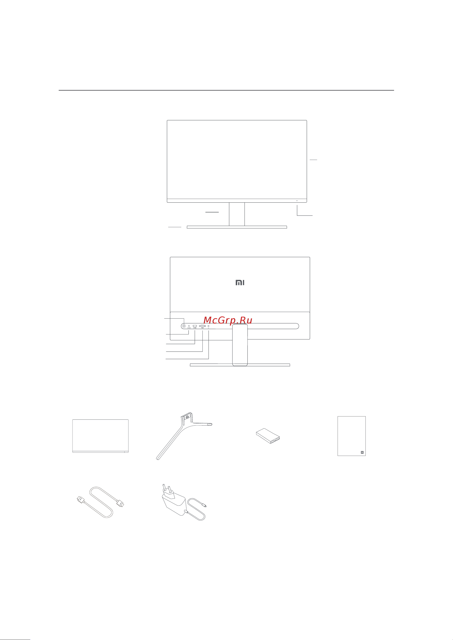 Xiaomi Mi Desktop Monitor 27'' RMMNT27NF (BHR4975EU) [29/144] Panoramica del prodotto