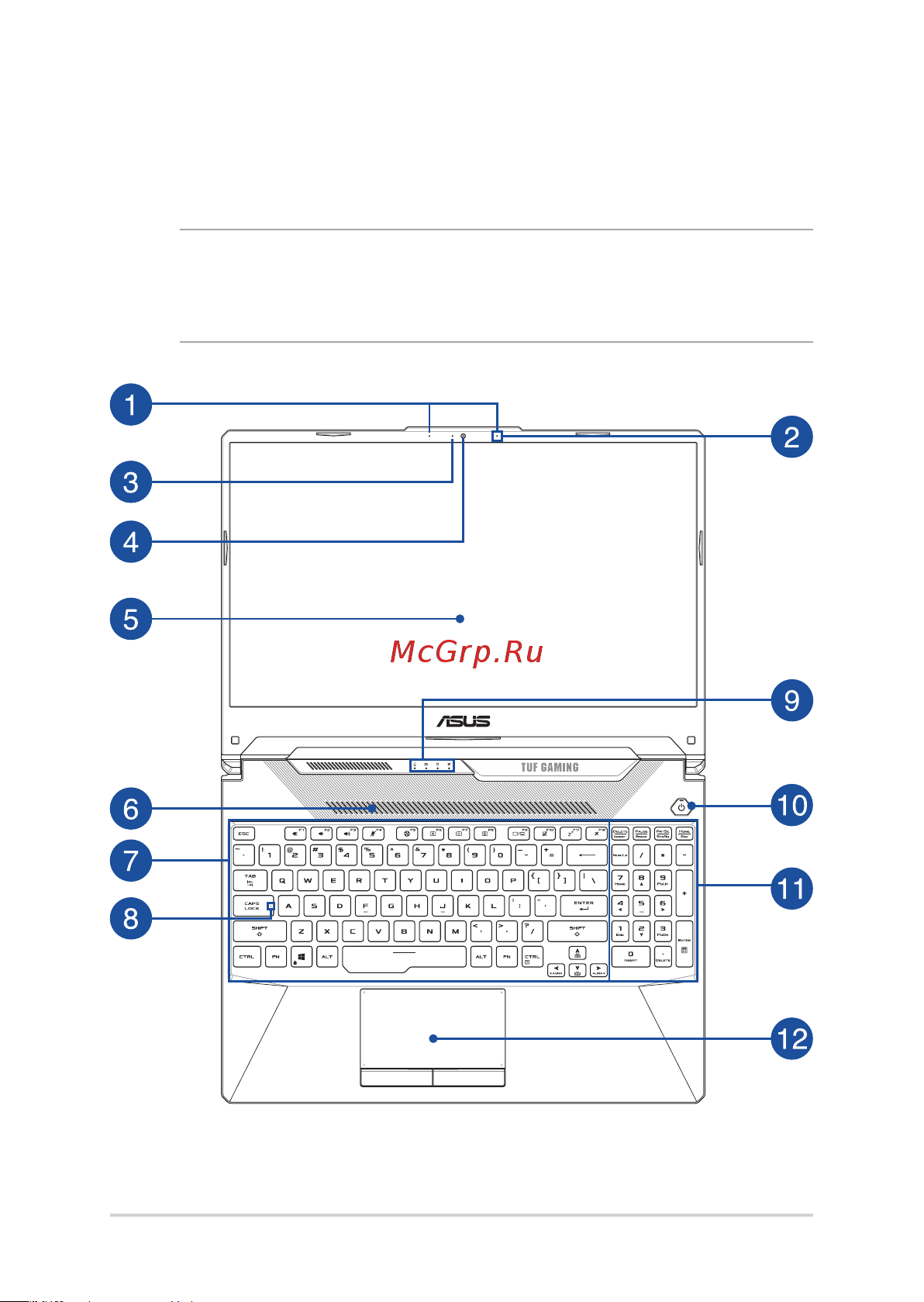 Asus TUF Gaming F17 FX706HC-HX007 [16/98] Вид сверху