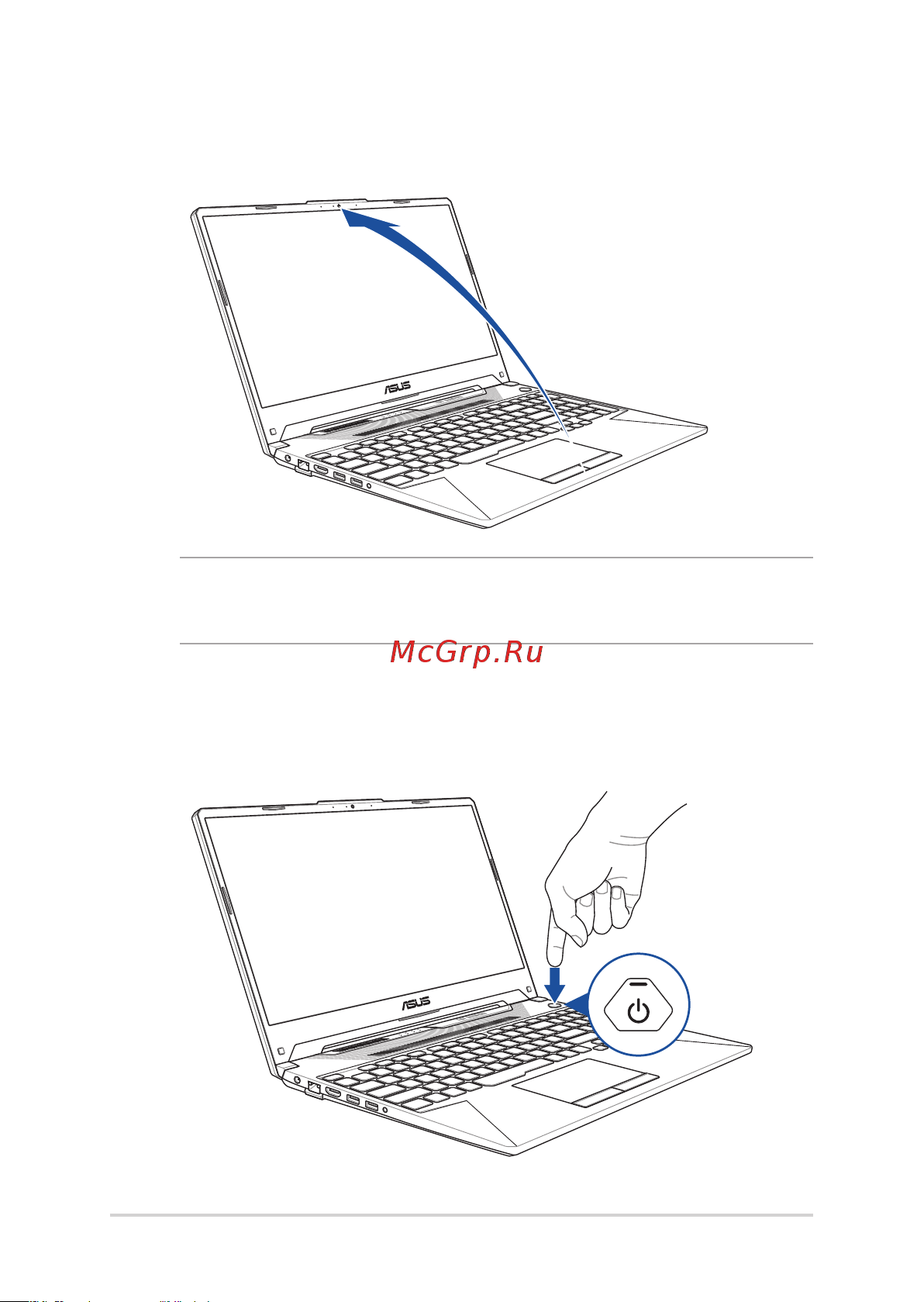Asus TUF Gaming F15 FX506HM-HN114 [30/98] Откройте крышку