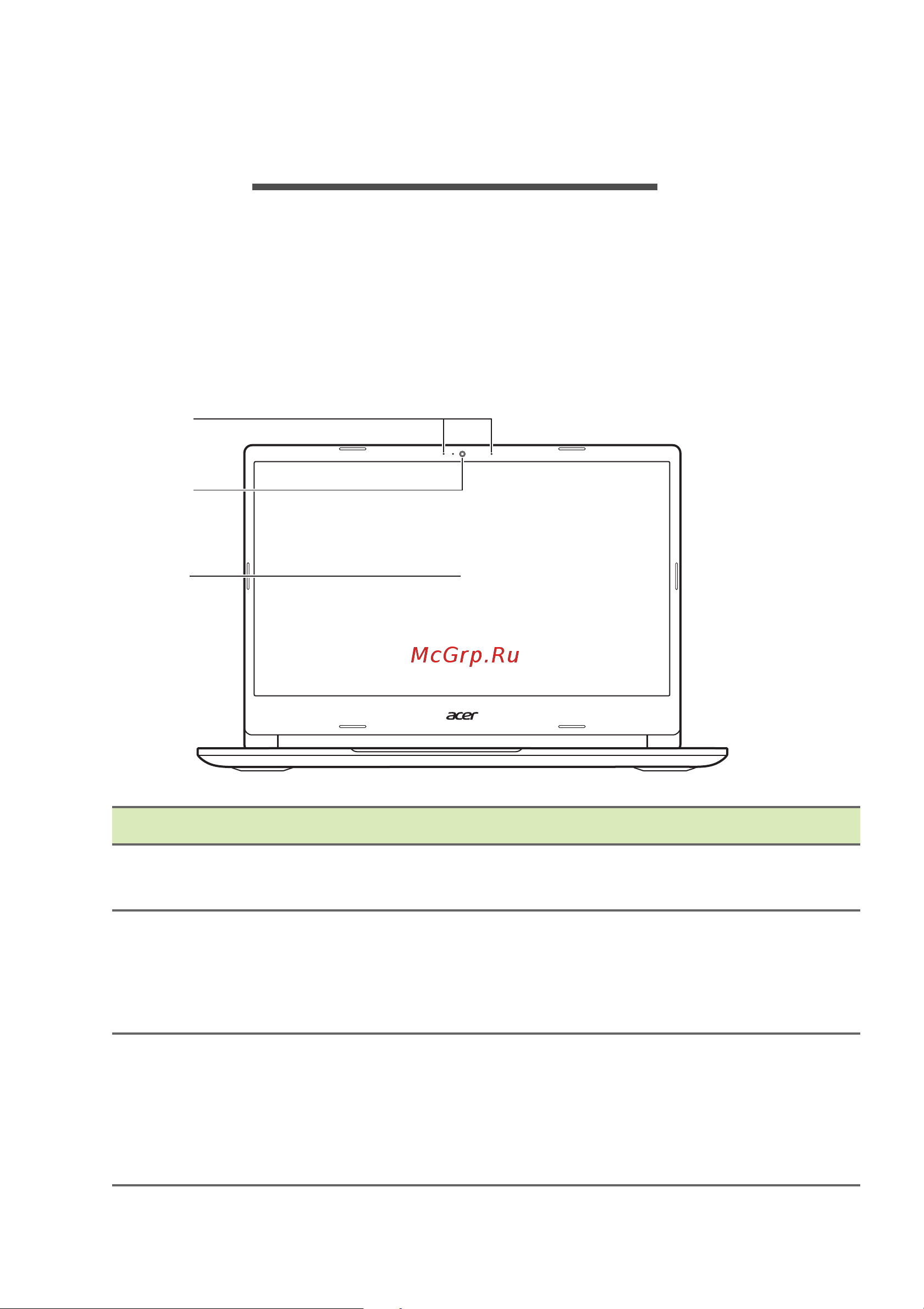 Acer Aspire 1 A114-61-S45P NX.A4CER.001 [14/96] Накомство с вашим ноутбуком
