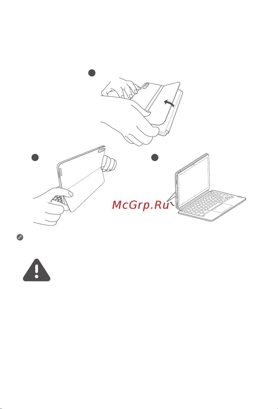 Lenovo Tab P11 TB-J606L темно-серый (ZA7S0090RU) [8/61] Opening and adjusting the kickstand
