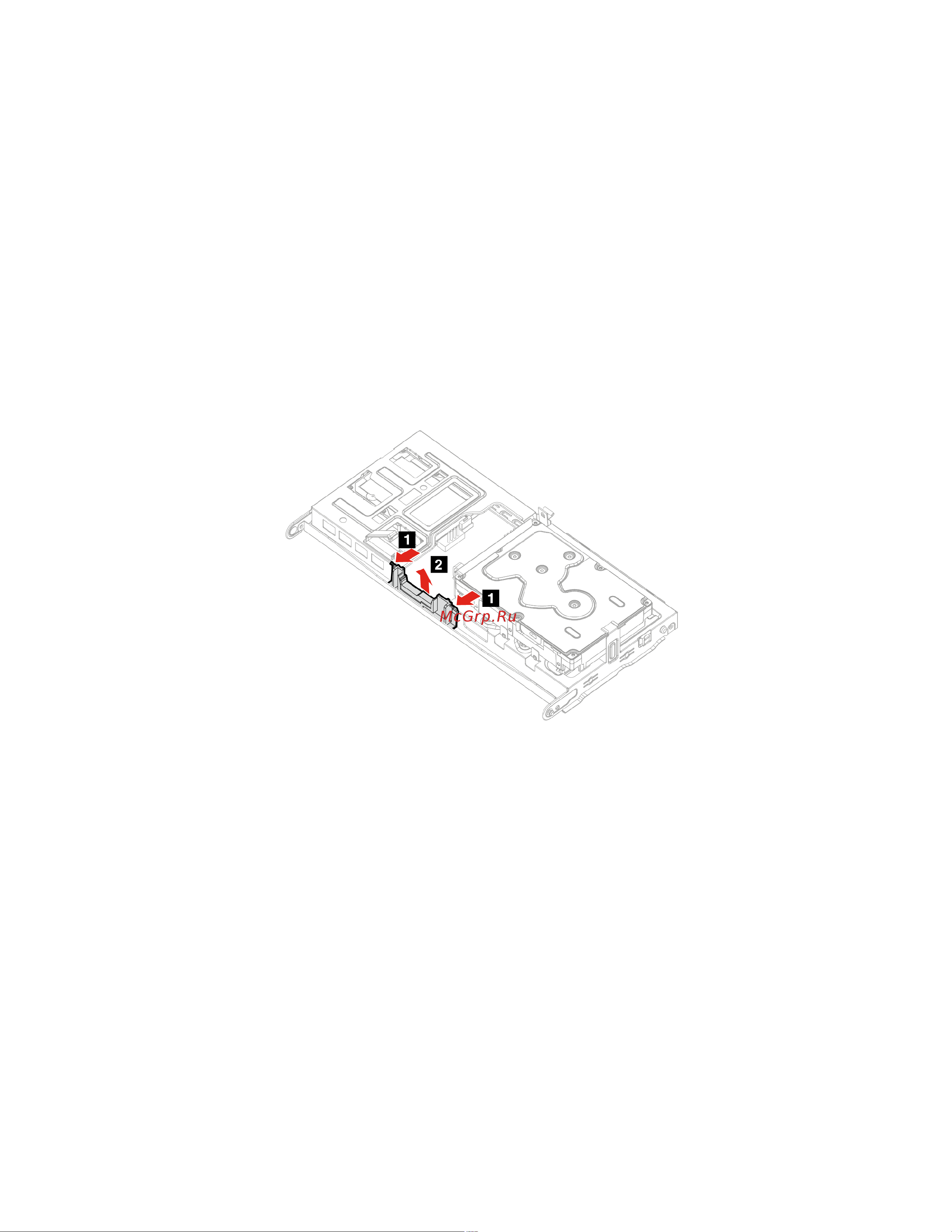 Lenovo IdeaCentre Gaming5 14IOB6 [56/78] Держатель карты pci express