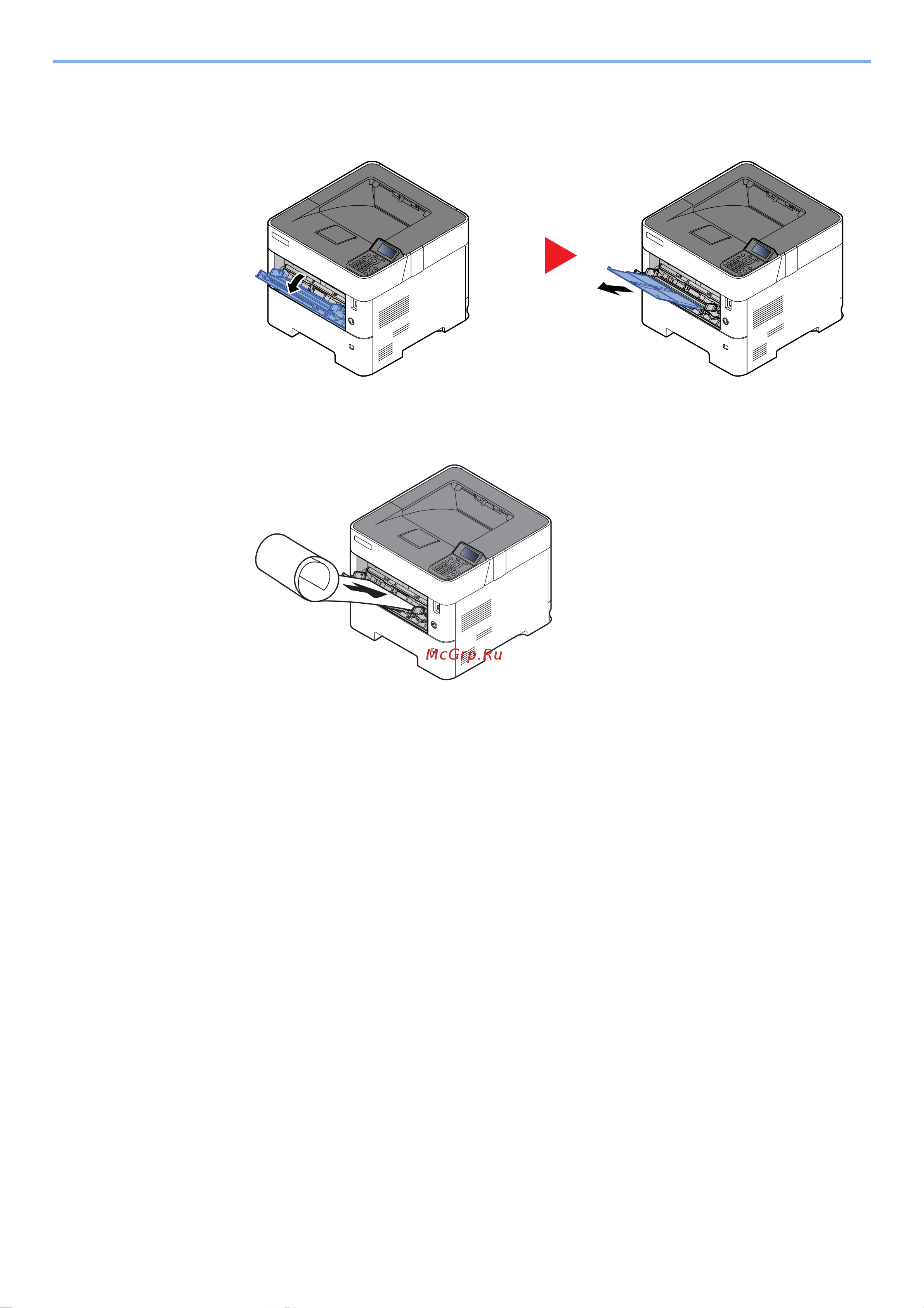 Kyocera ECOSYS P3155dn (1102TR3NL0) [112/293] Загрузите бумагу