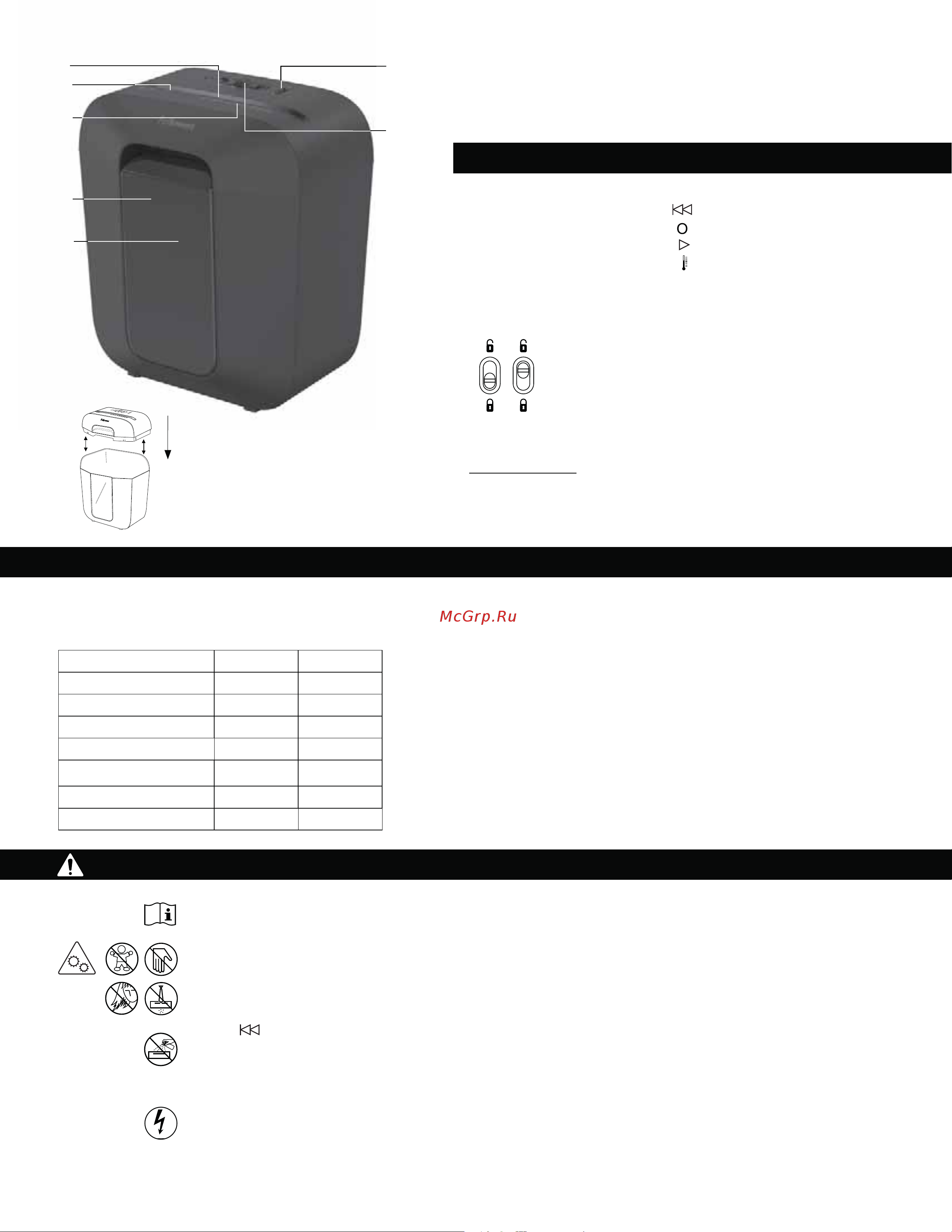 Fellowes Powershred LX25M (CRC 41706) [20/52] Advarsel viktige sikkerhetsanvisninger leses for bruk