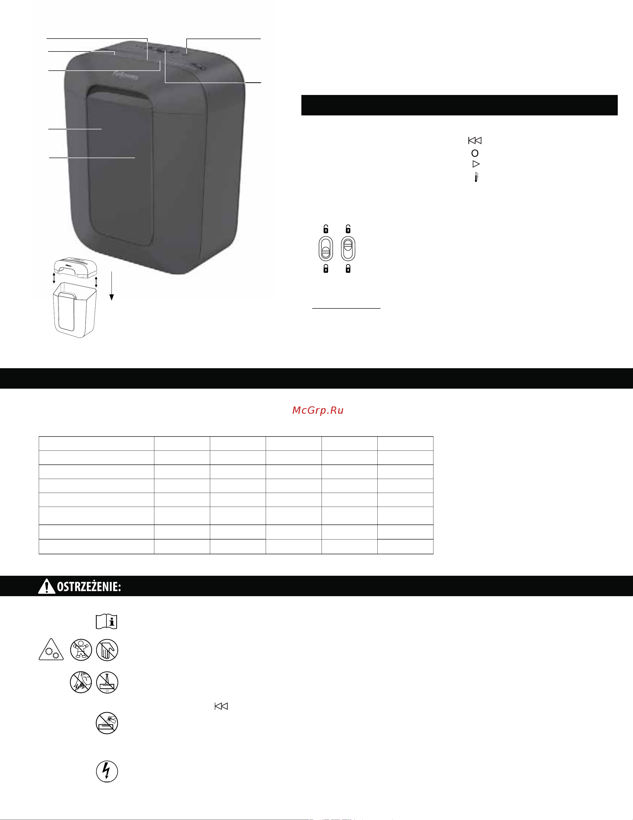 Fellowes Powershred LX70 (CRC 44075) [22/52] Polski