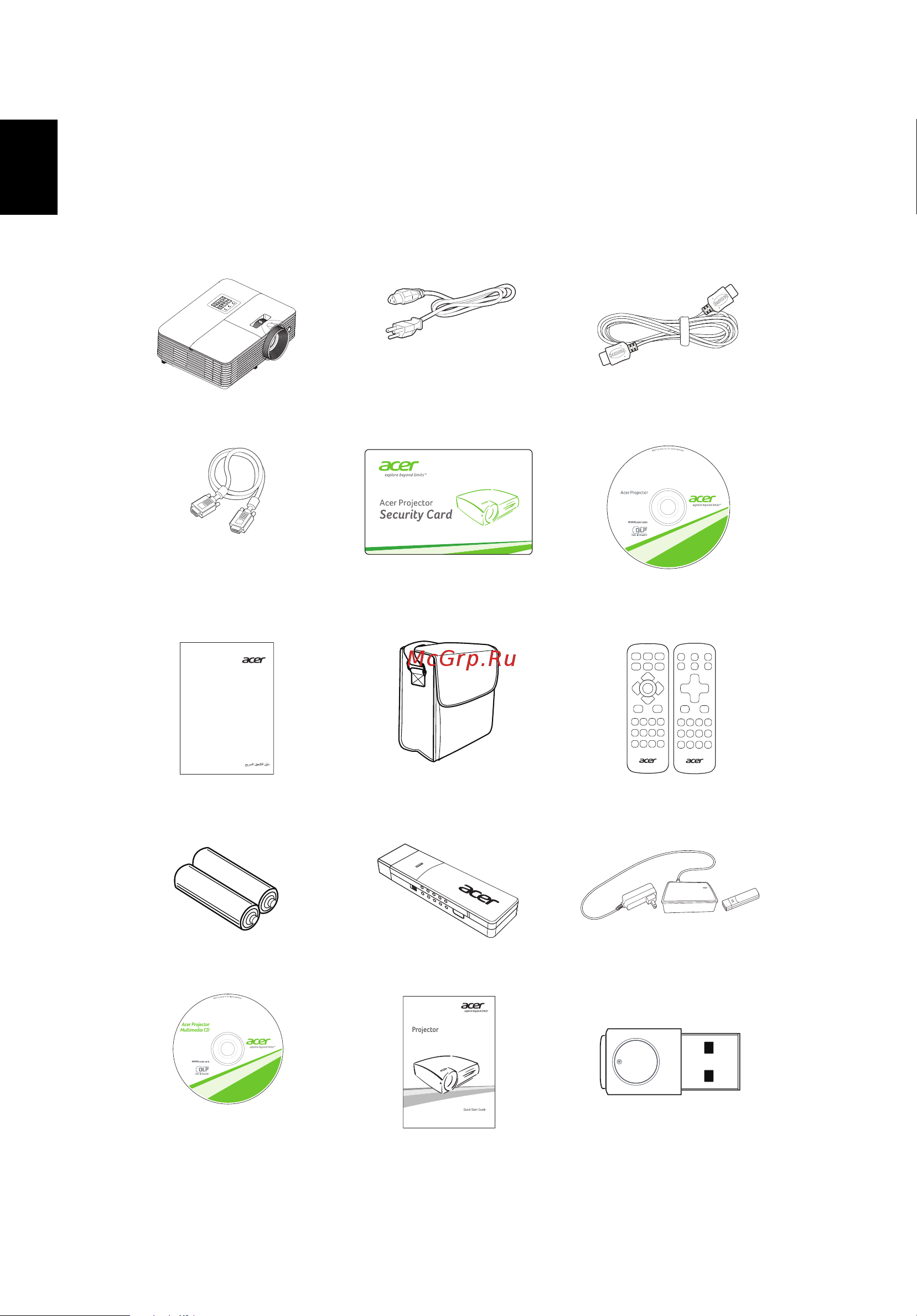 Acer H6523BD (MR.JT111.002) [14/70] Комплектность