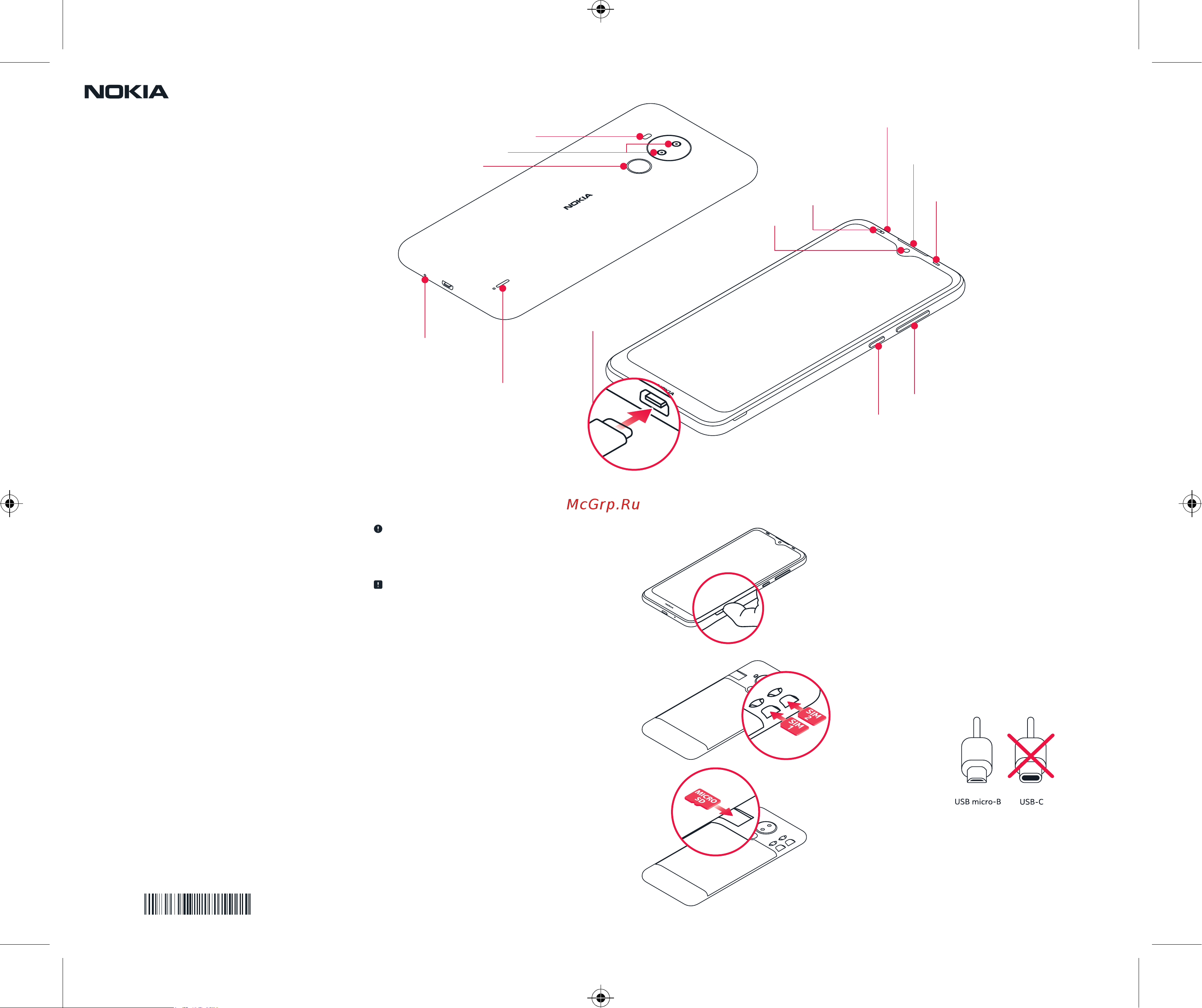 Nokia C30 DS 3+64GB White (TA-1359) Инструкция по эксплуатации онлайн