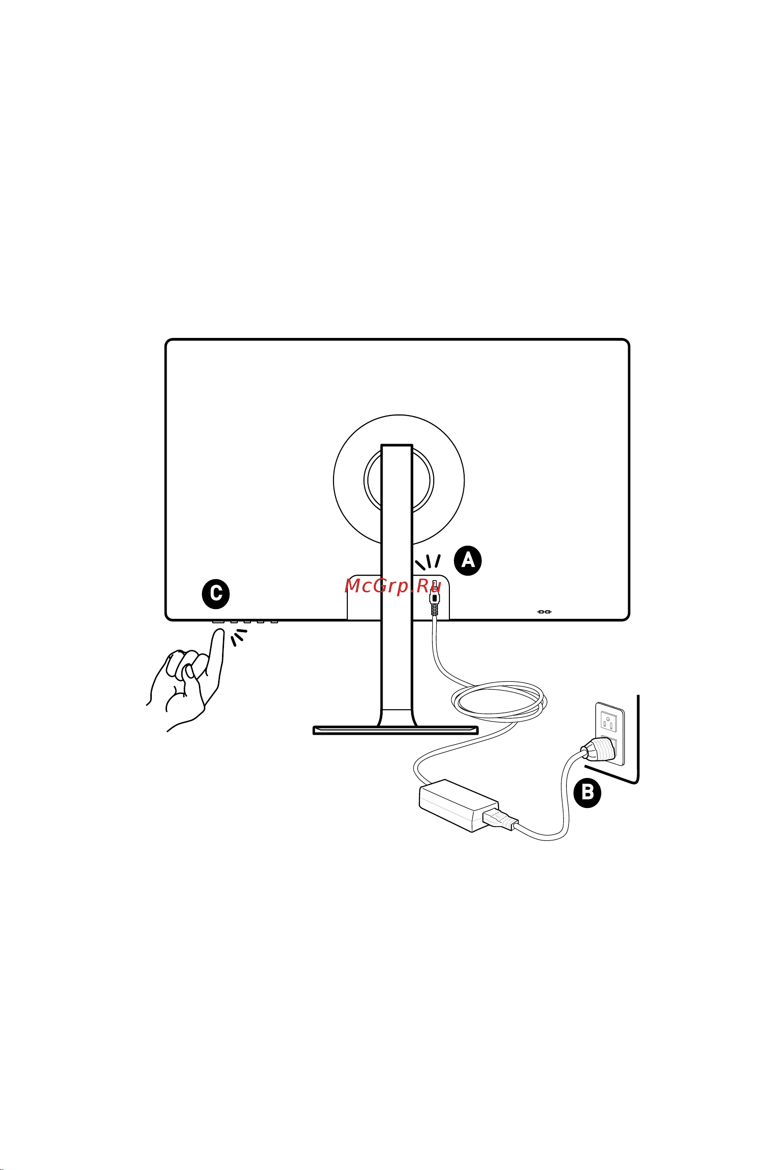 MSI Modern MD241P [8/25] Подключение монитора к пк
