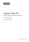 Lenovo Tab P11 TB-J606L серебристый (ZA7S0140RU) Инструкция по эксплуатации