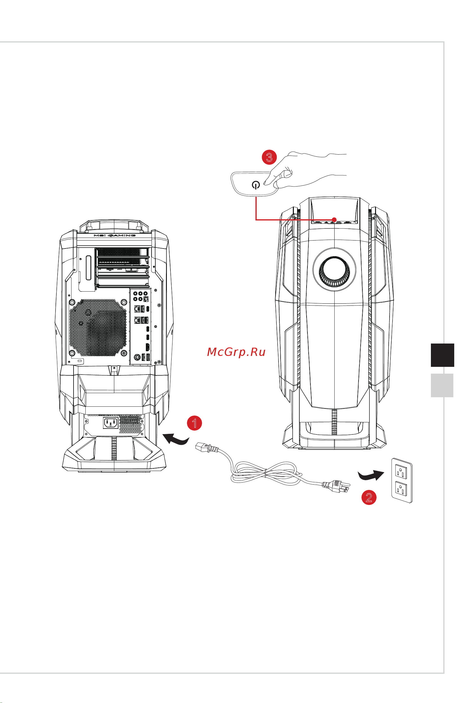 MSI MEG Aegis Ti5 11TD-239RU [23/41] Включение компьютера