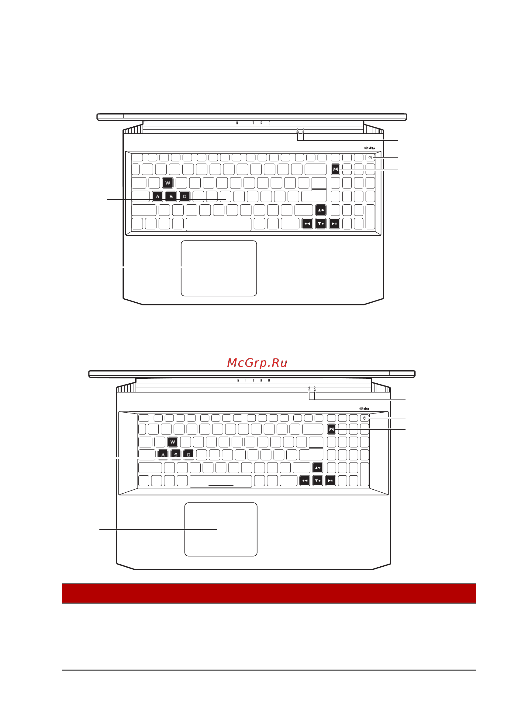 Acer Nitro AN515-57-541H NH.QESER.008 [15/104] Вид клавиатуры