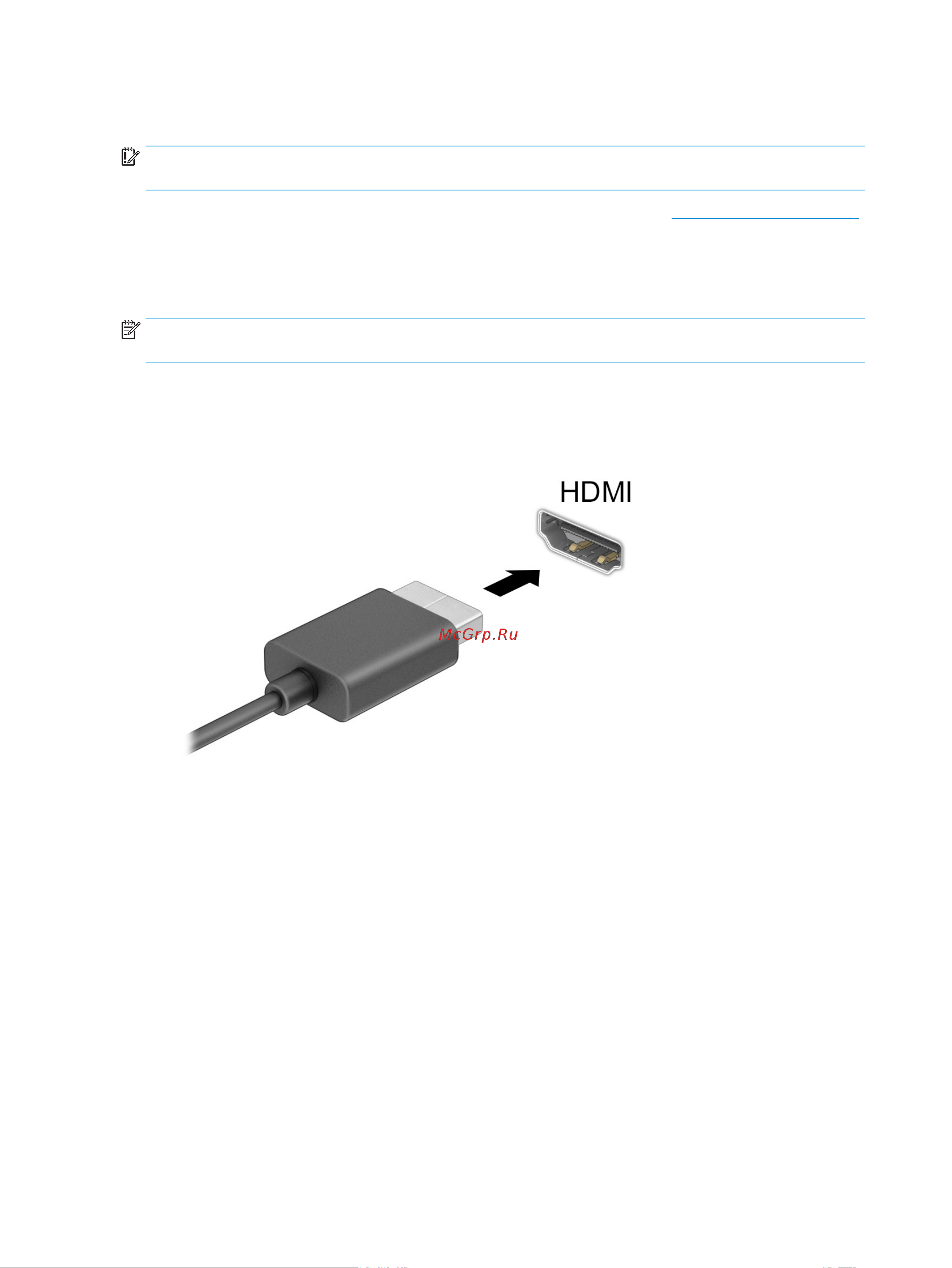 HP 240 G8 43W81EA [34/79] Подключение видеоустройств с помощью кабеля hdmi только на некоторых моделях