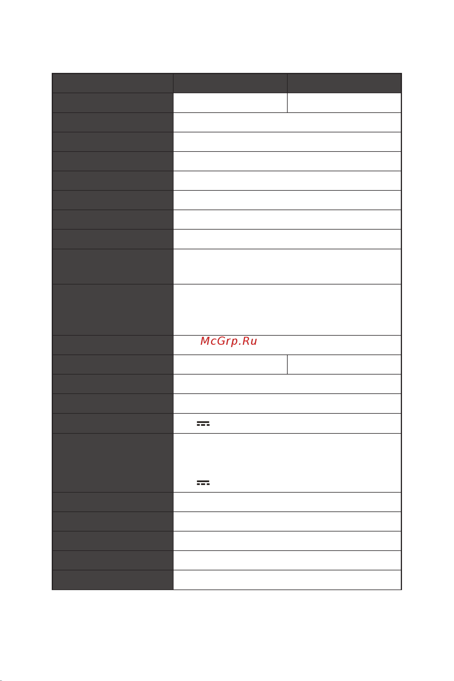 MSI Optix MAG275R [17/27] Specifications