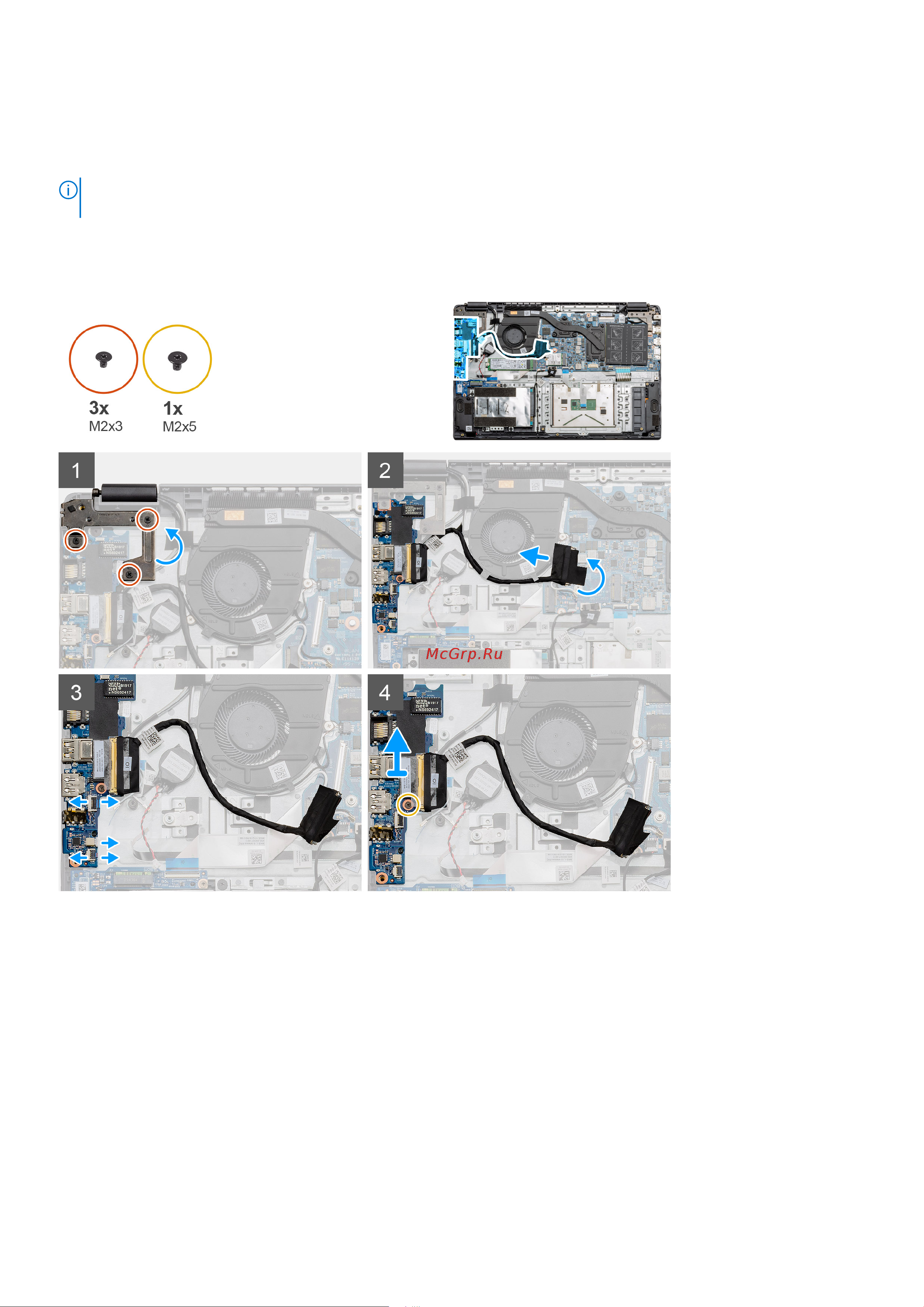 Dell Latitude 3510-8718 [61/112] Установка платы ввода вывода