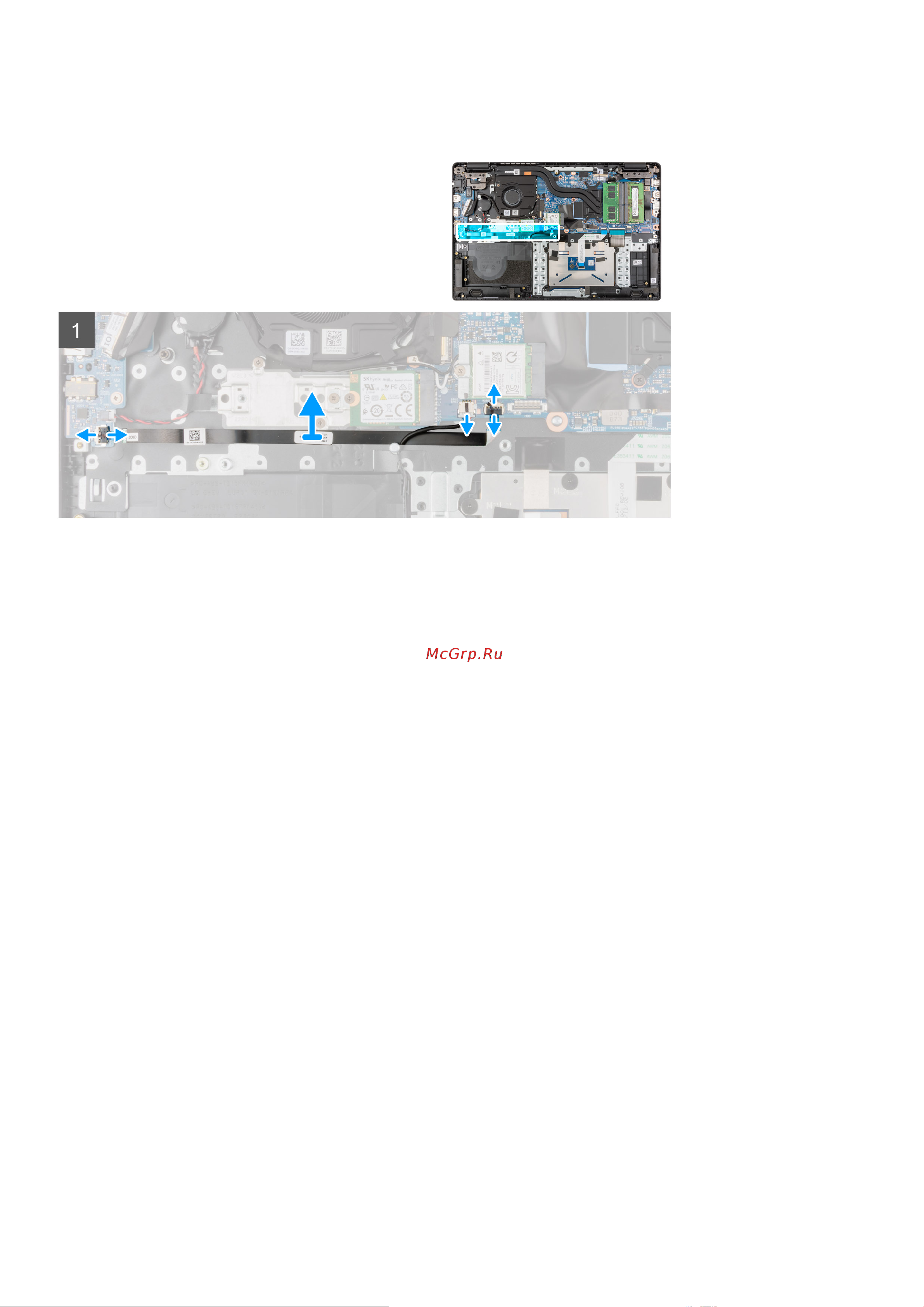 Dell Latitude 3520-2385 [63/129] Монтаж кабеля usb