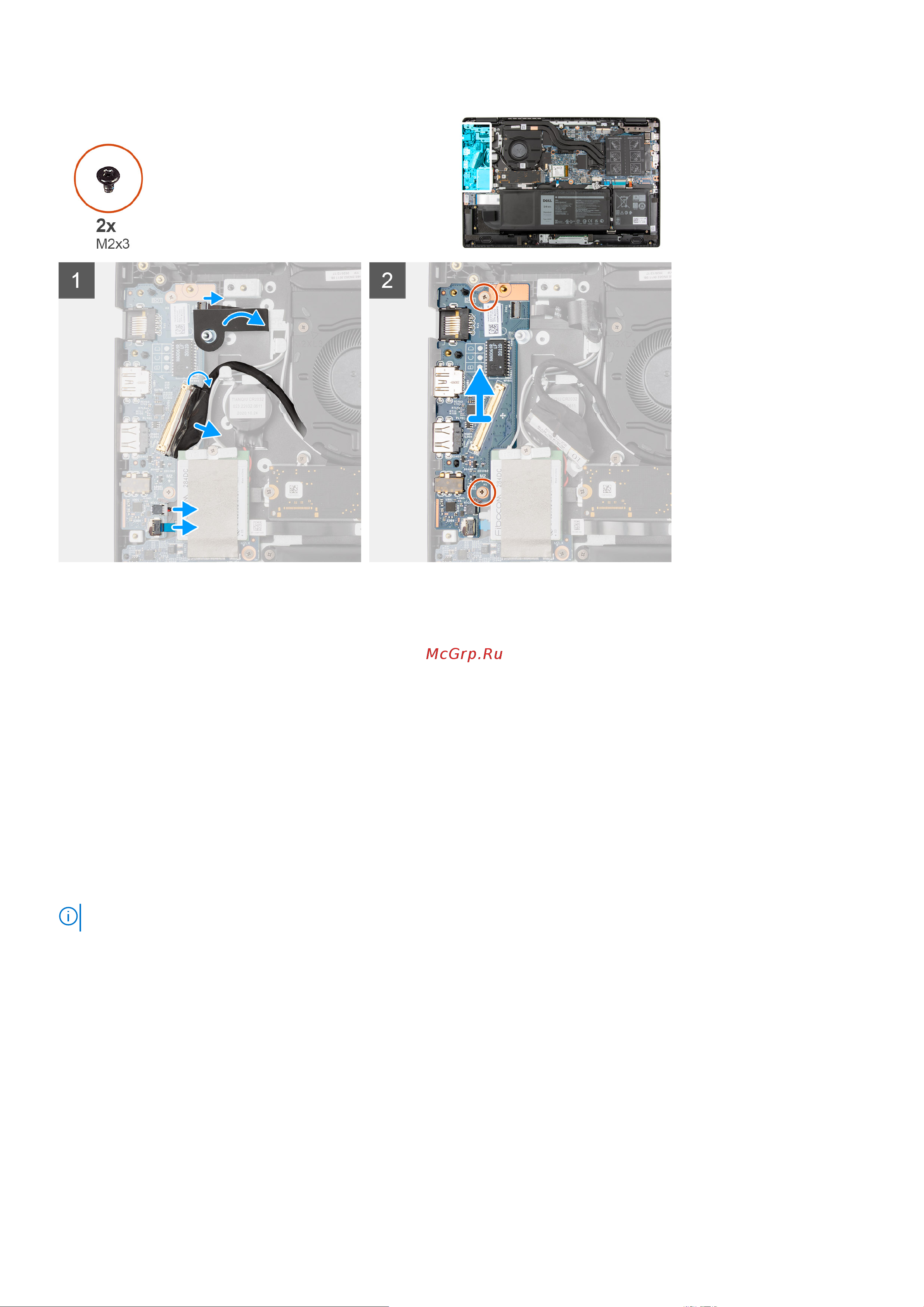 Dell Latitude 3520-2385 [67/129] Установка платы ввода вывода