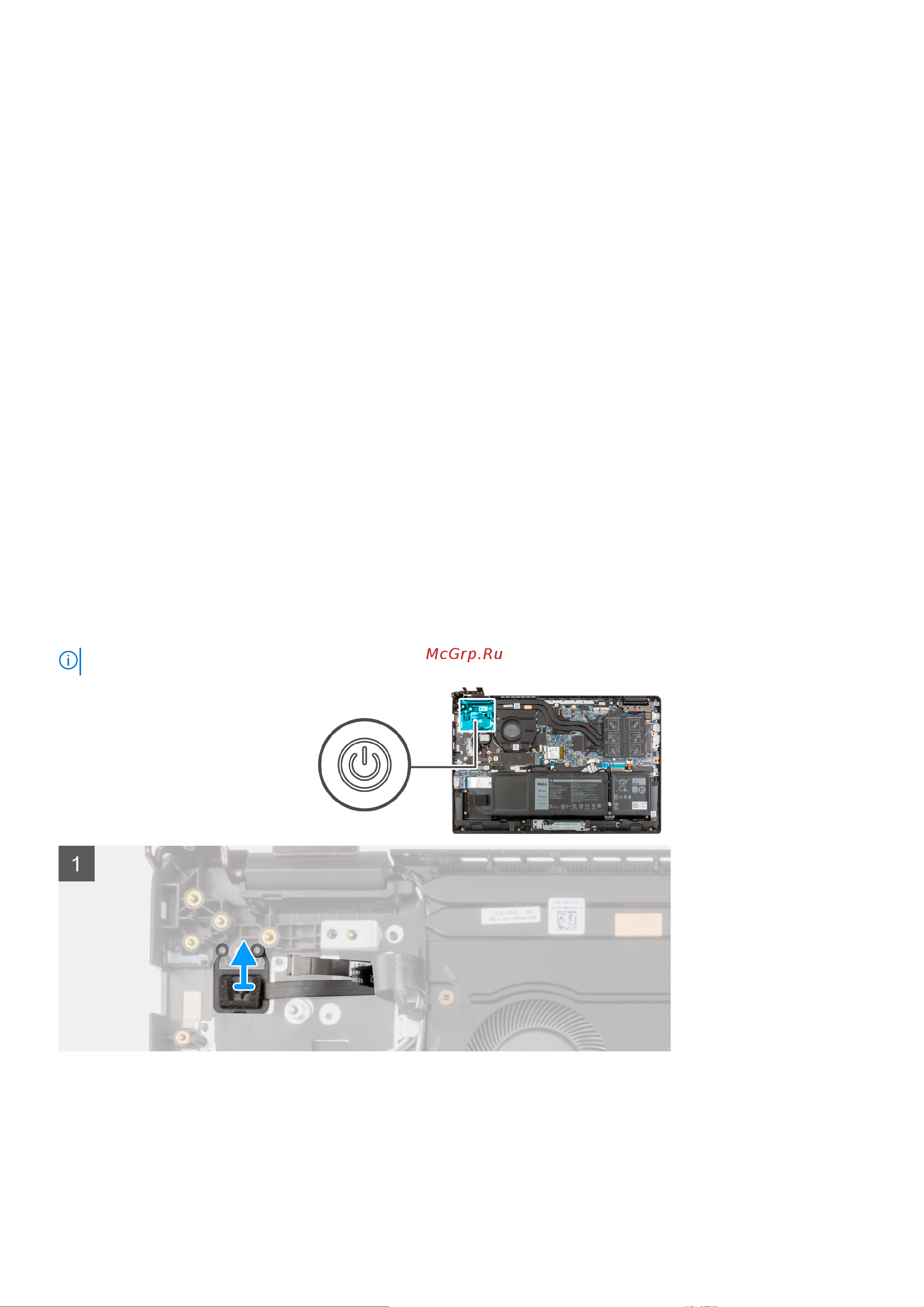 Dell Latitude 3520-2385 [70/129] Извлечение кнопки питания со сканером отпечатков пальцев