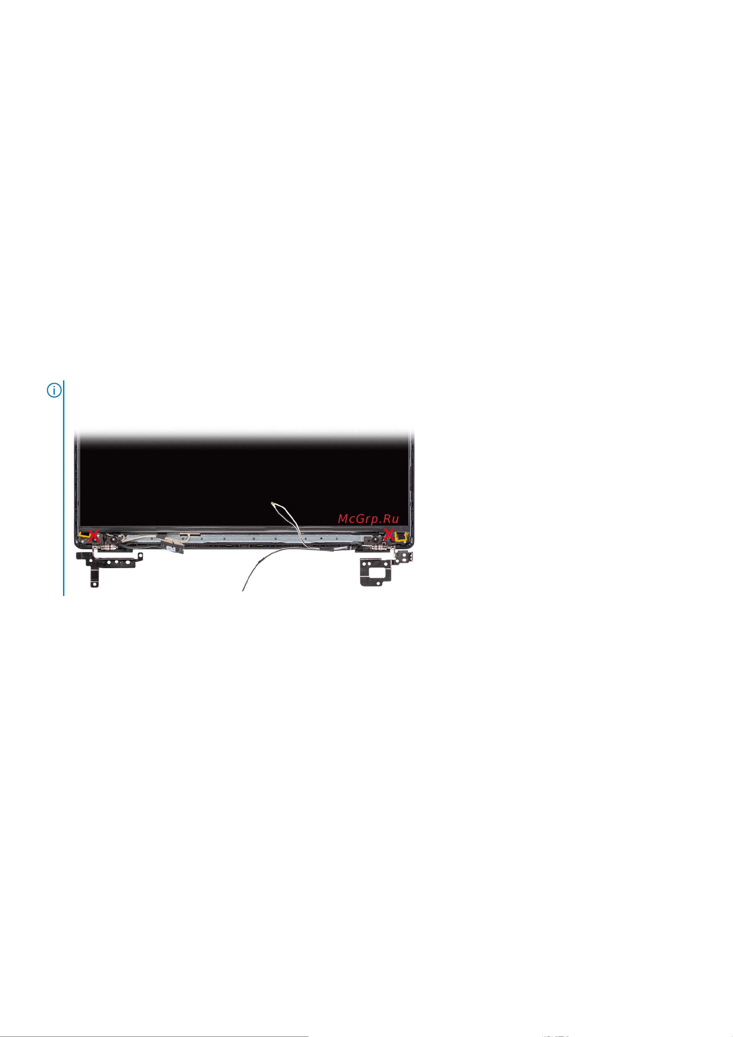 Dell Latitude 3520-2422 [92/129] Снятие панели дисплея