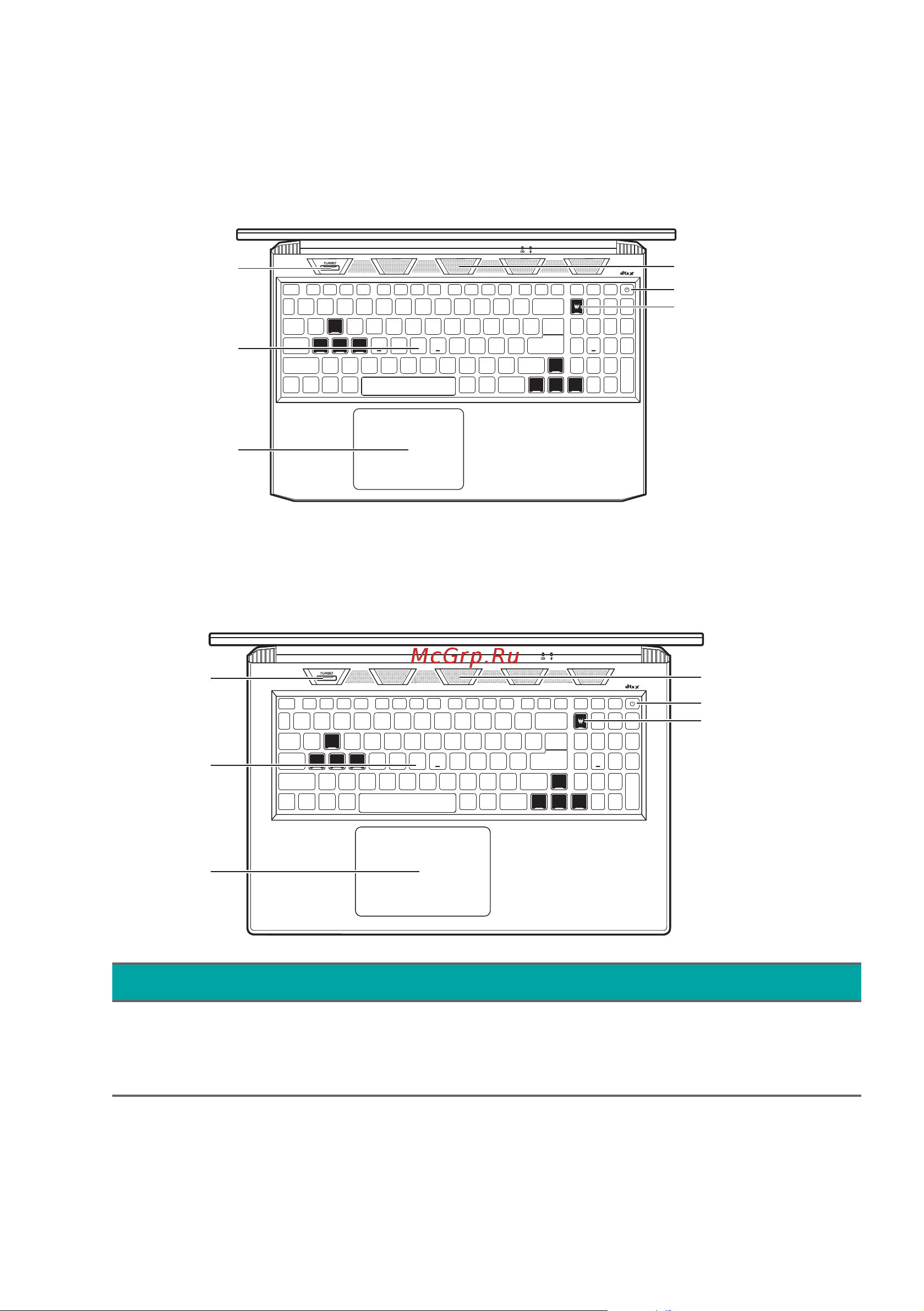 Acer Predator Helios 300 PH317-55-79WJ (NH.QB7ER.00C) [16/113] Вид клавиатуры
