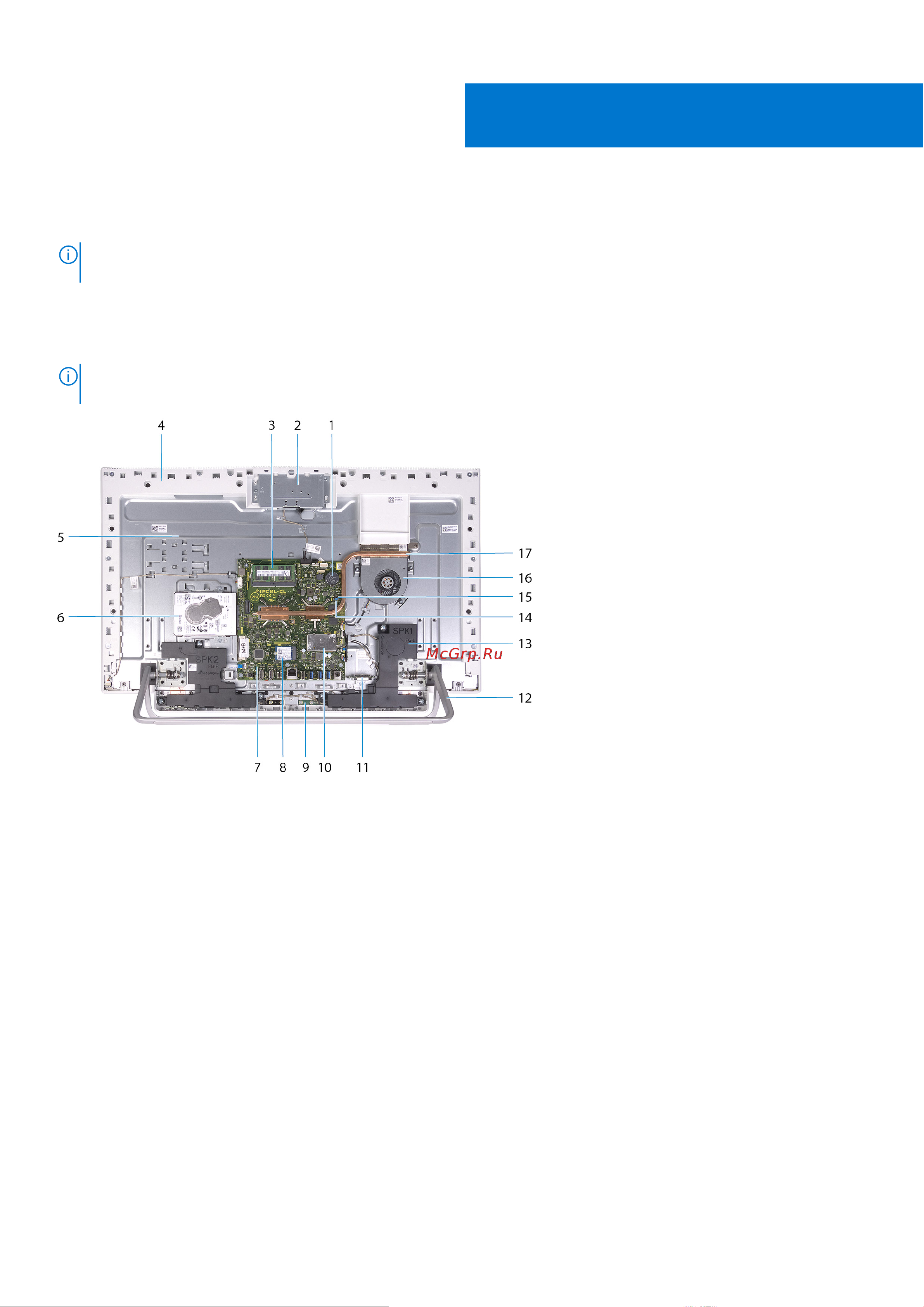 Dell Inspiron 7700-2560 [10/70] Внутренние компоненты компьютера