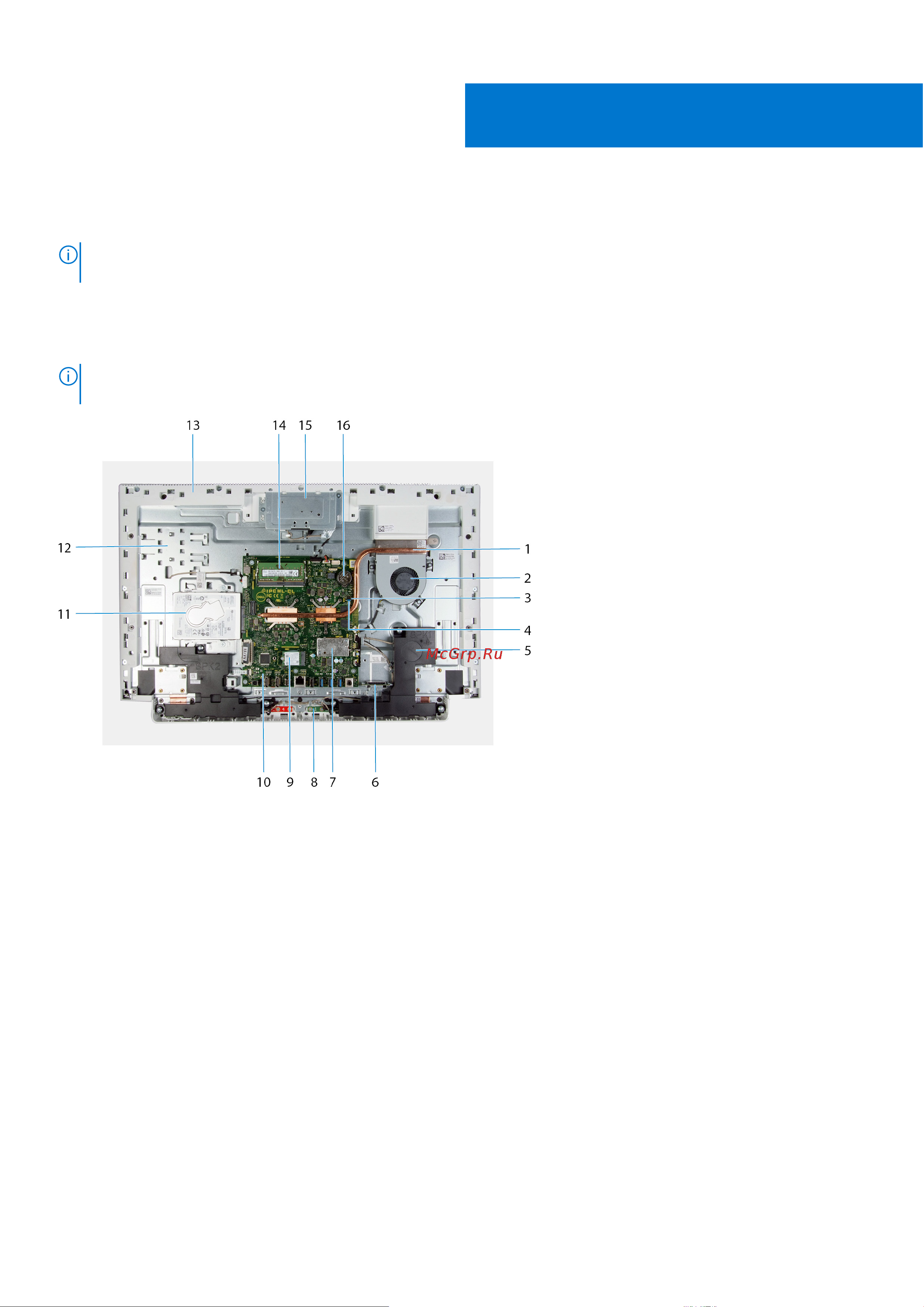 Dell Inspiron 5400-2478 [10/76] Внутренние компоненты компьютера