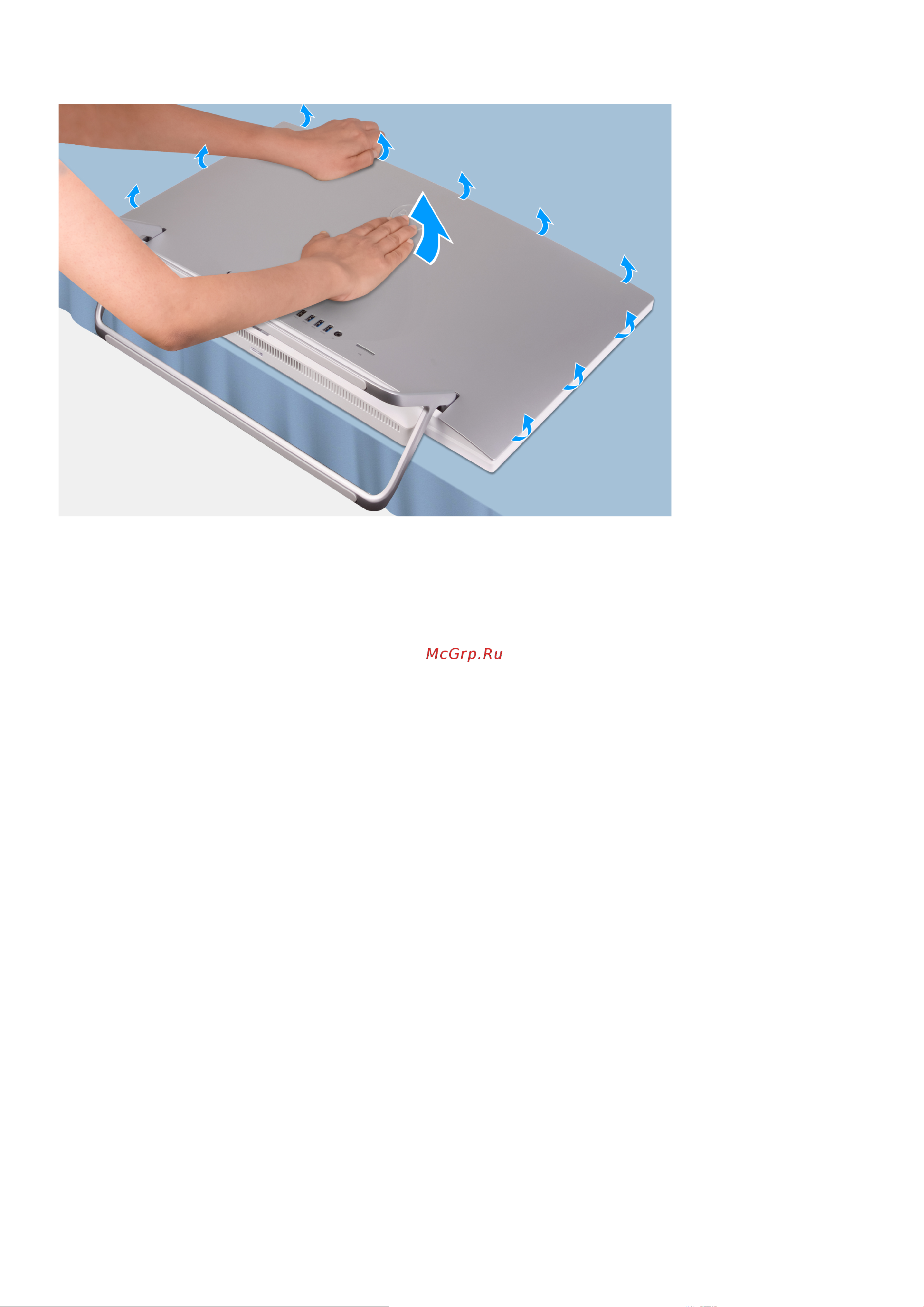 Dell Inspiron 5400-2430 [13/76] Установка тыльной крышки