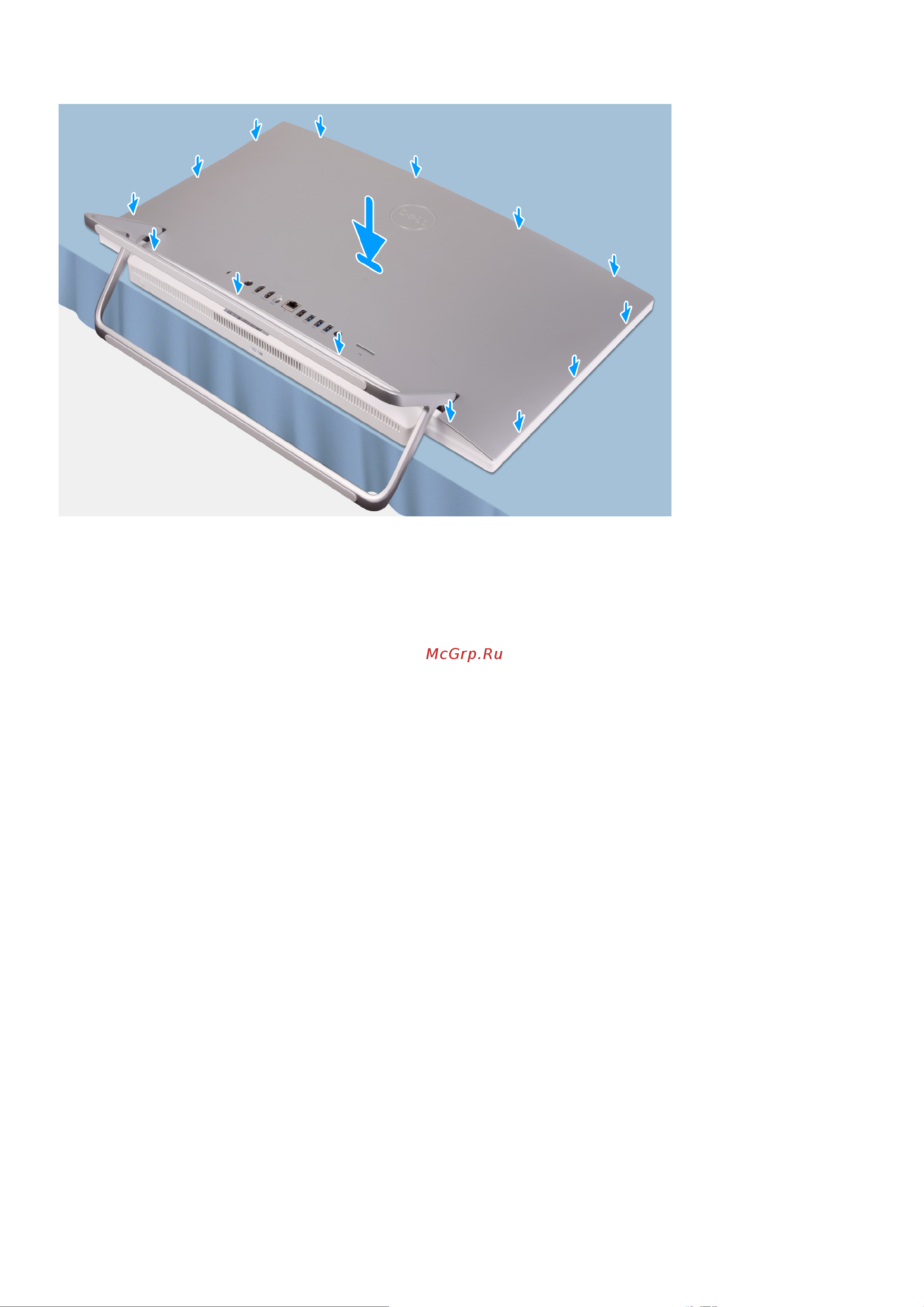 Dell Inspiron 5400-2355 [14/76] Снятие нижней крышки