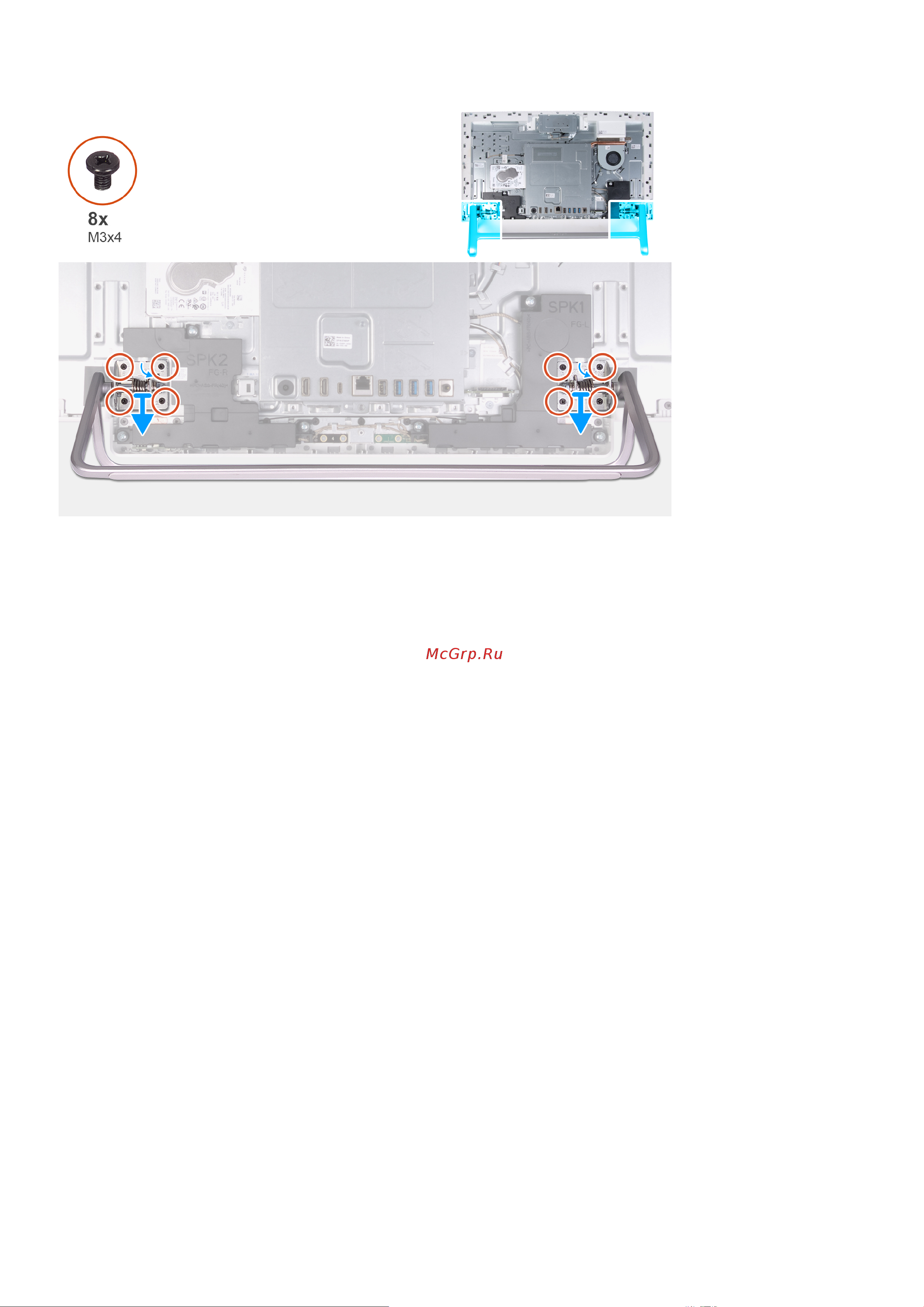 Dell Inspiron 5400-2355 [17/76] Установка подставки