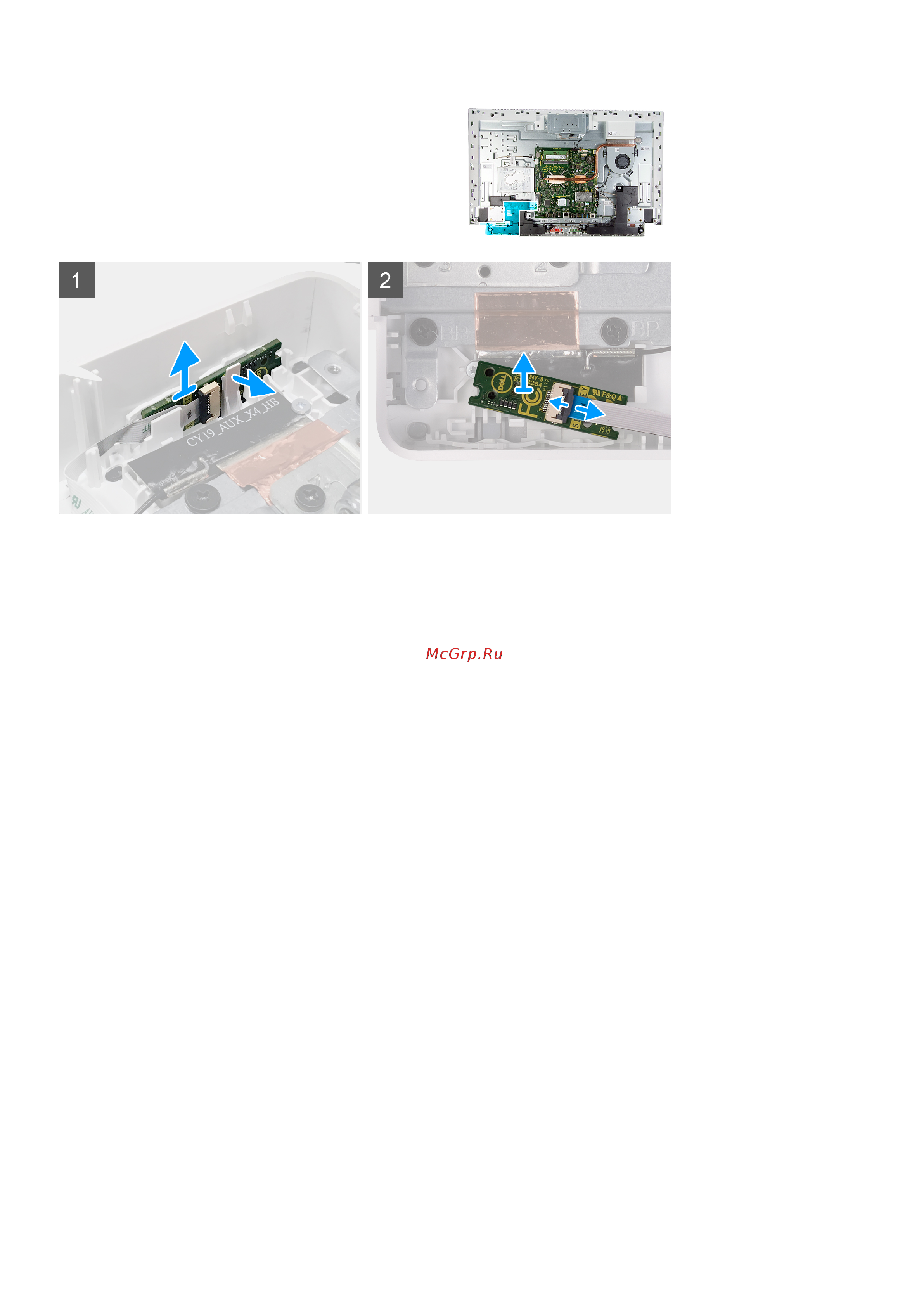 Dell Inspiron 5400-2478 [46/76] Установка платы кнопки питания