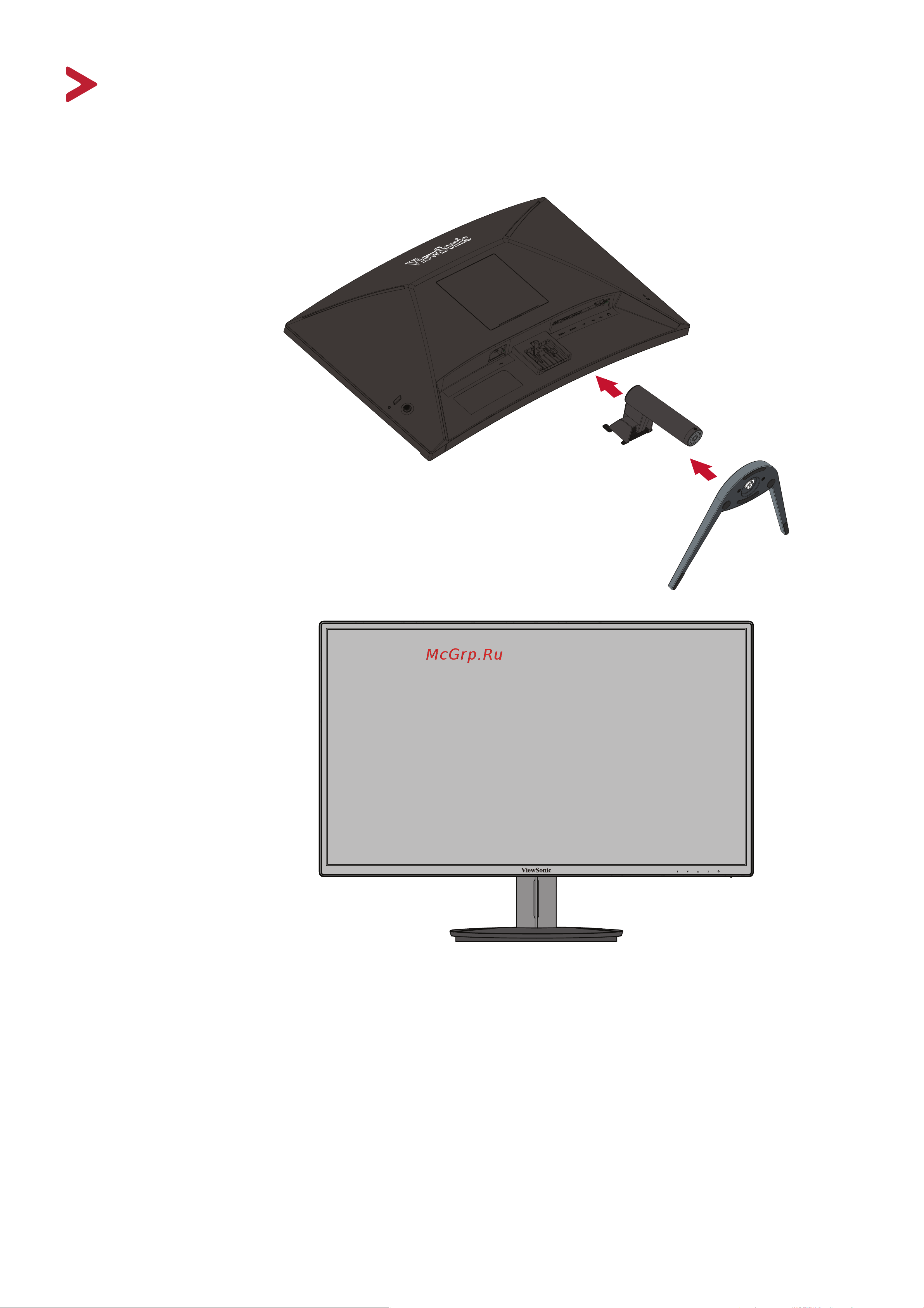 Viewsonic VX2468-PC-mhd [10/44] Первоначальная настройка