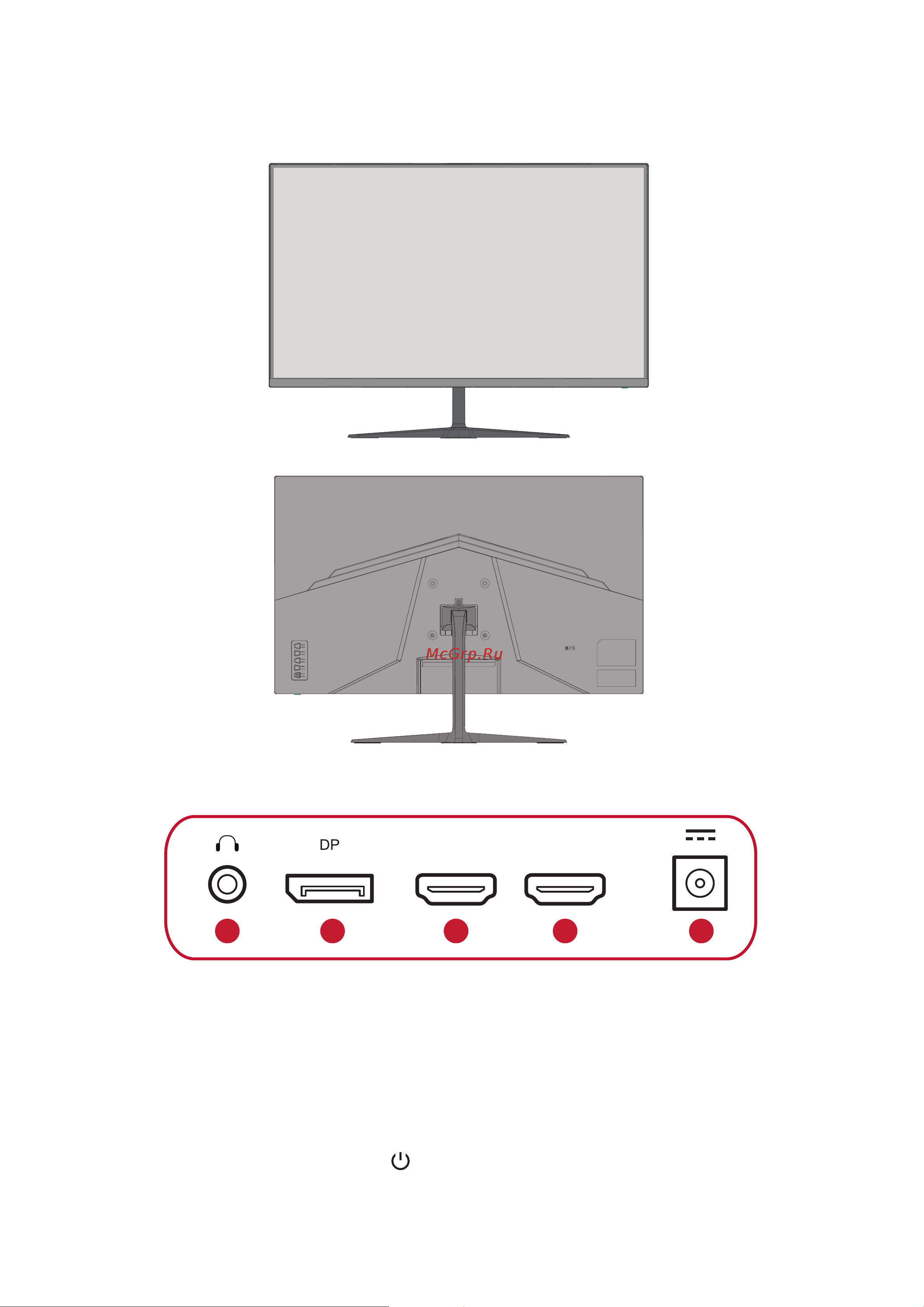 Viewsonic VX3219-PC-mhd [9/44] Порты ввода вывода